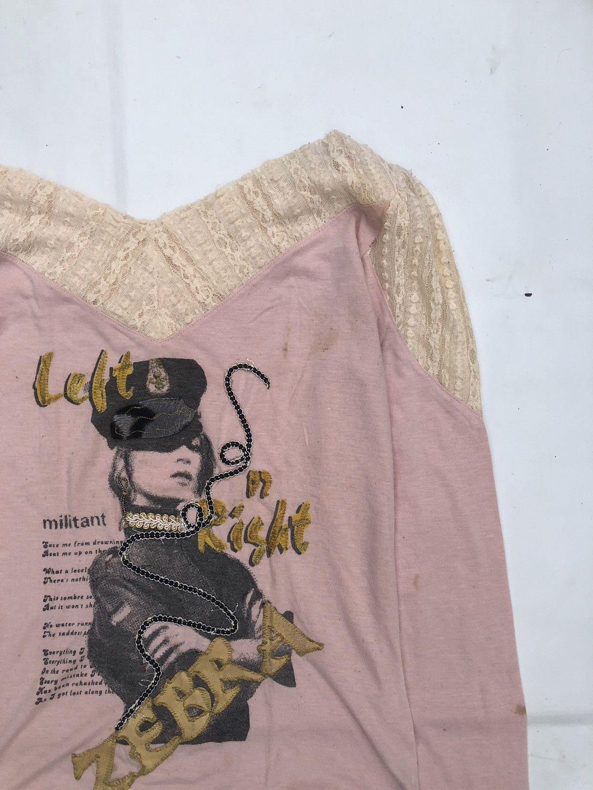 Hysteric Glamour JAPANESE LEFT RIGHT ZEPRA ROCK PUNK LONG SLEEVE Size US M / EU 48-50 / 2 - 3 Thumbnail