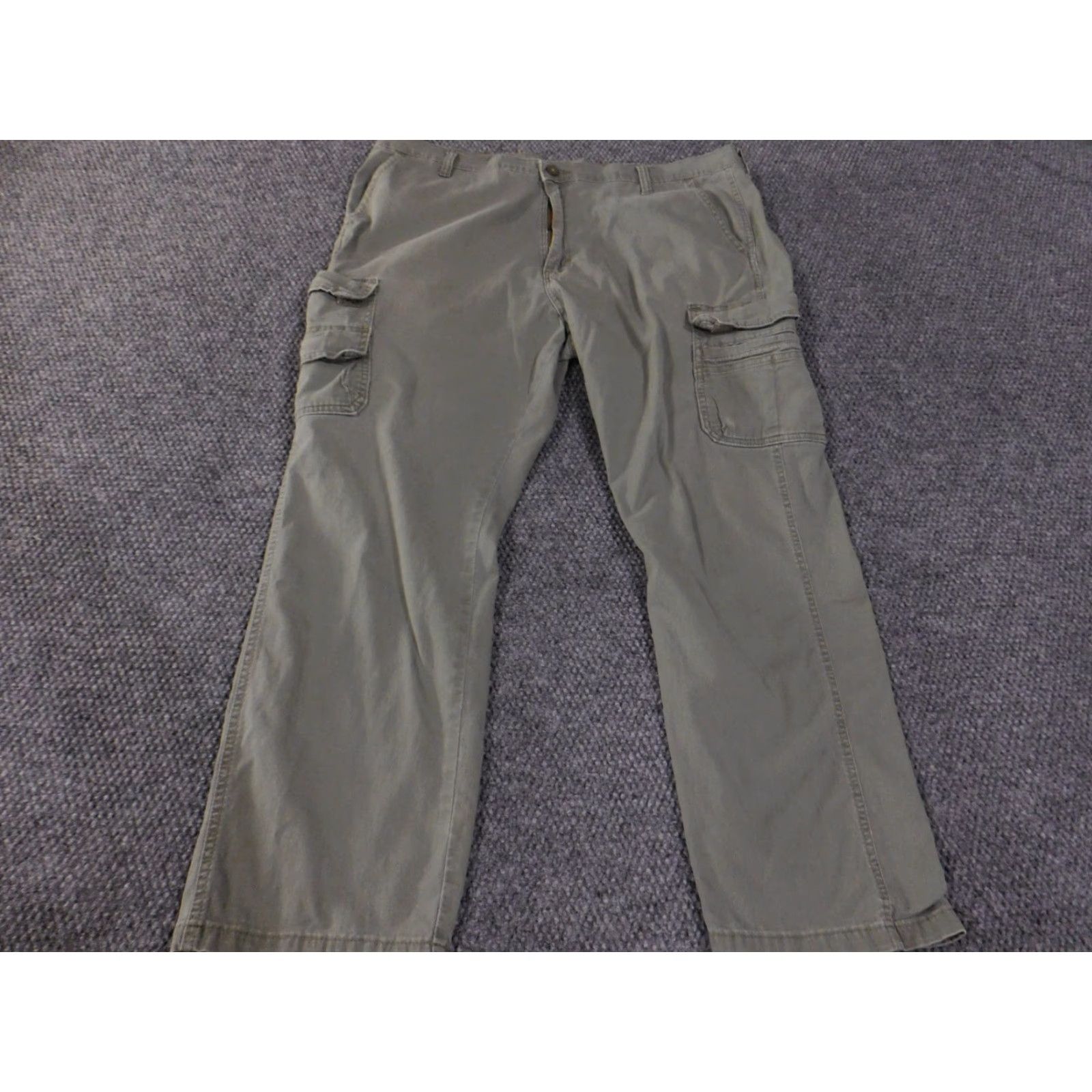 Wrangler Wrangler Cargo Pants Mens 40x30 Green Utility Pockets Casual Workwear Straight Leg Cargo Pocket Size US 40 / EU 56 - 2 Thumbnail