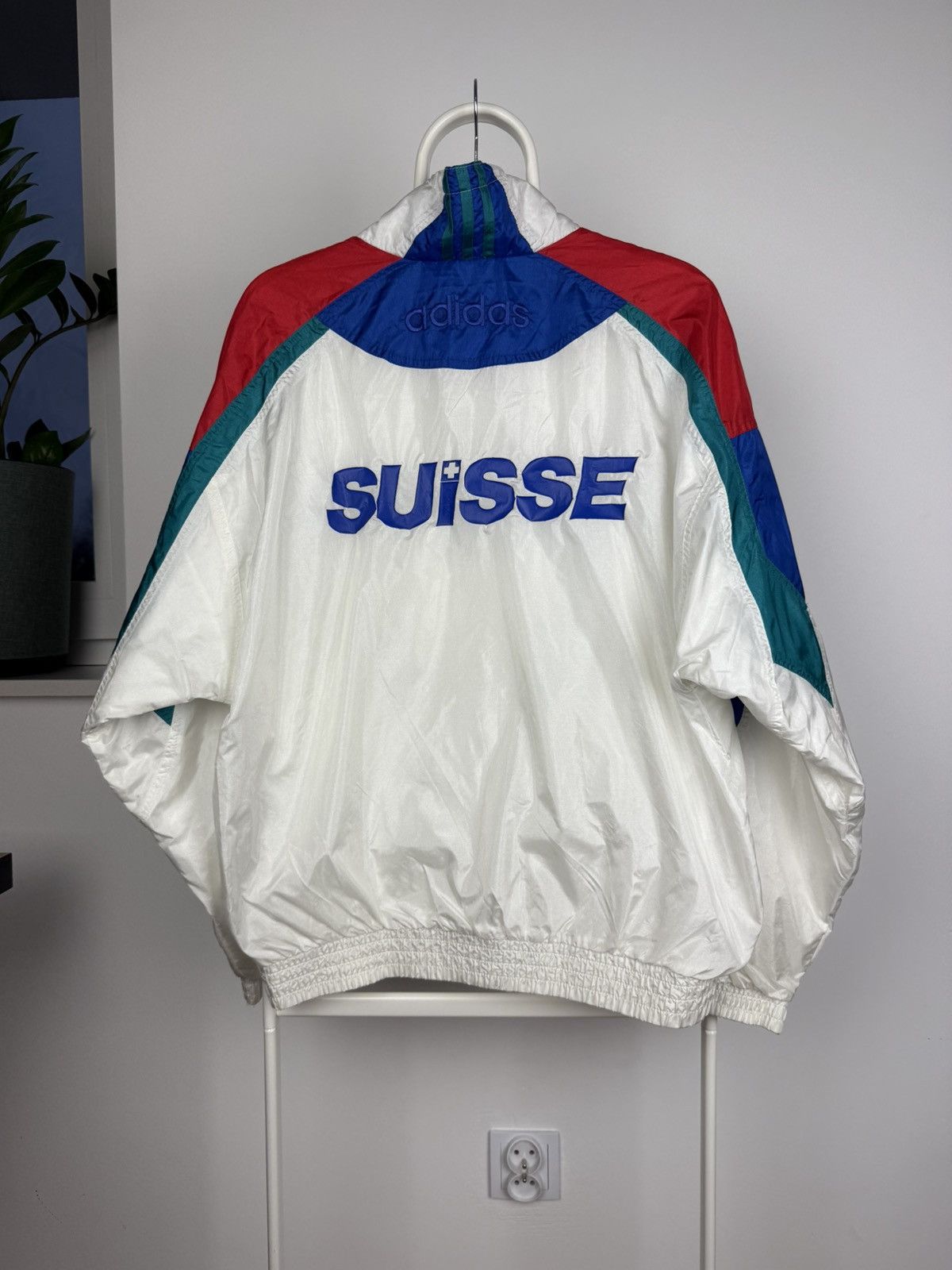 Adidas × Vintage Vintage 90's Adidas Suisse Olympic Track jacket Size US M / EU 48-50 / 2 - 7 Thumbnail