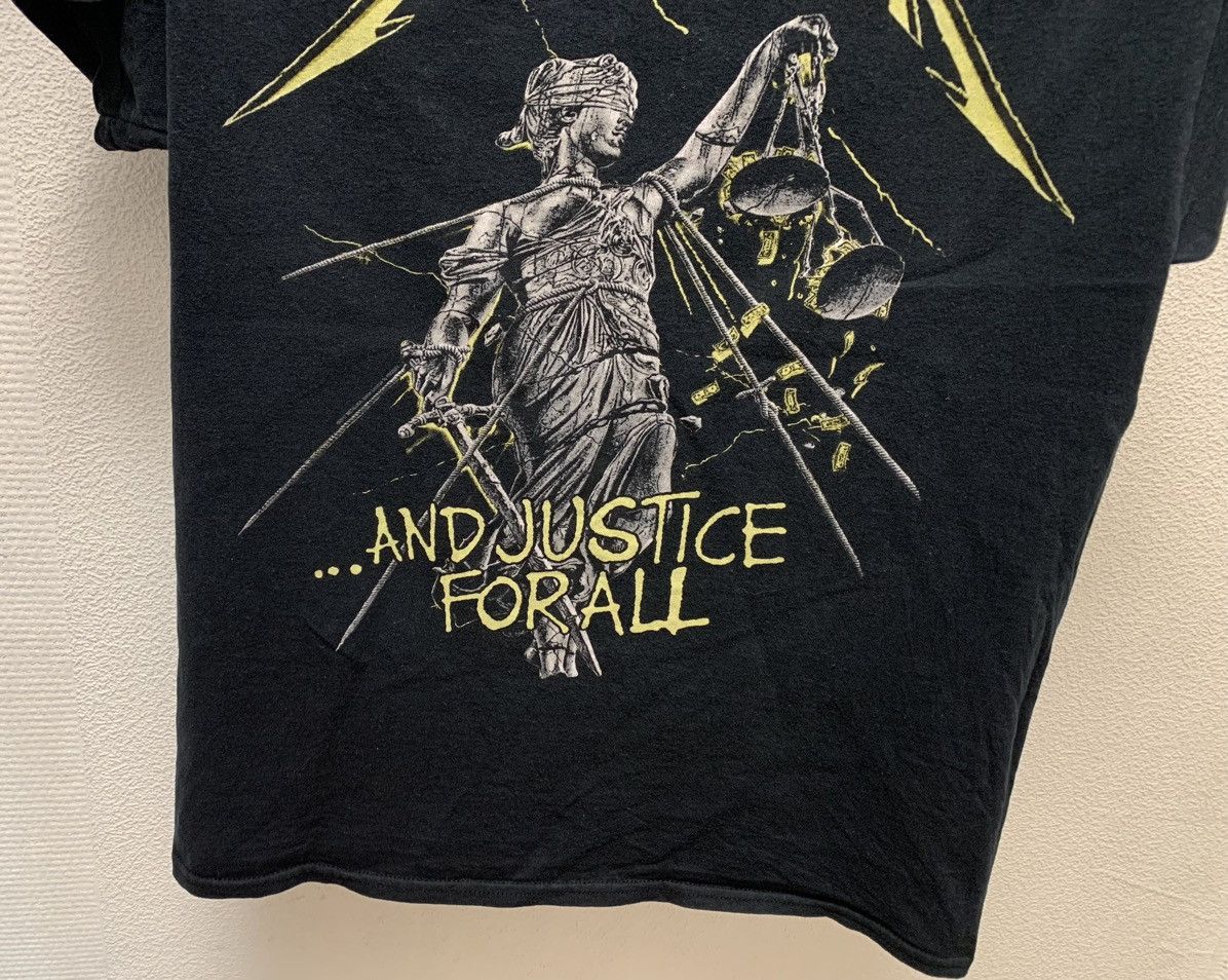 Band Tees Metallica and justice for all vintage band rock t-shirt M as Size US M / EU 48-50 / 2 - 5 Thumbnail