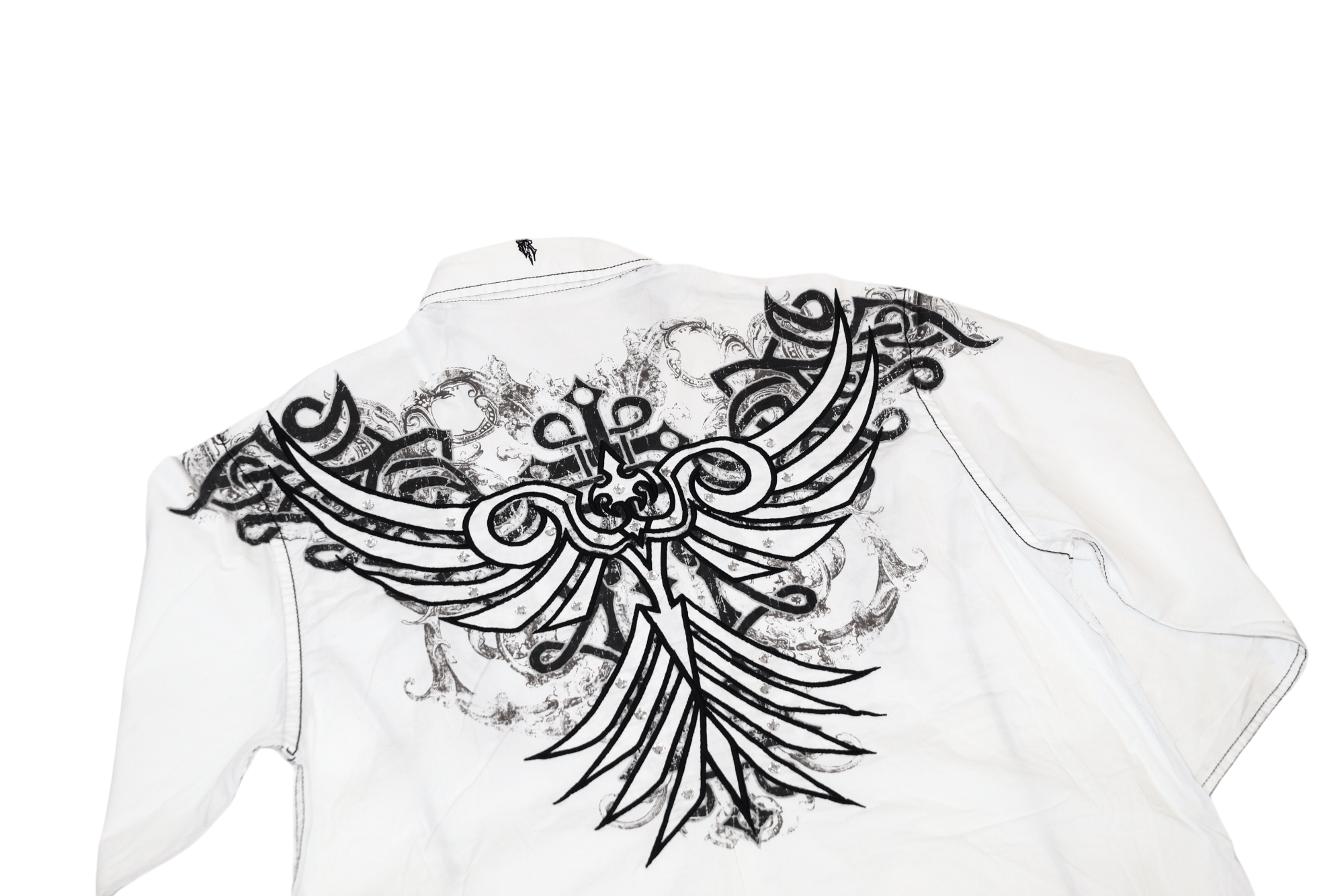Roar ROAR Strength Refined Tribal Artwork Rhinestones Trim Shirt Size US L / EU 52-54 / 3 - 5 Thumbnail