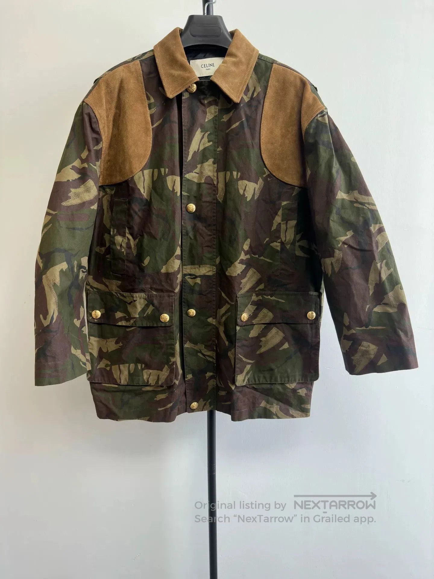 Celine CELINE Lapel Single-Breasted Shirt Jacket. Size XXS / US 00 / IT 34 - 1 Thumbnail