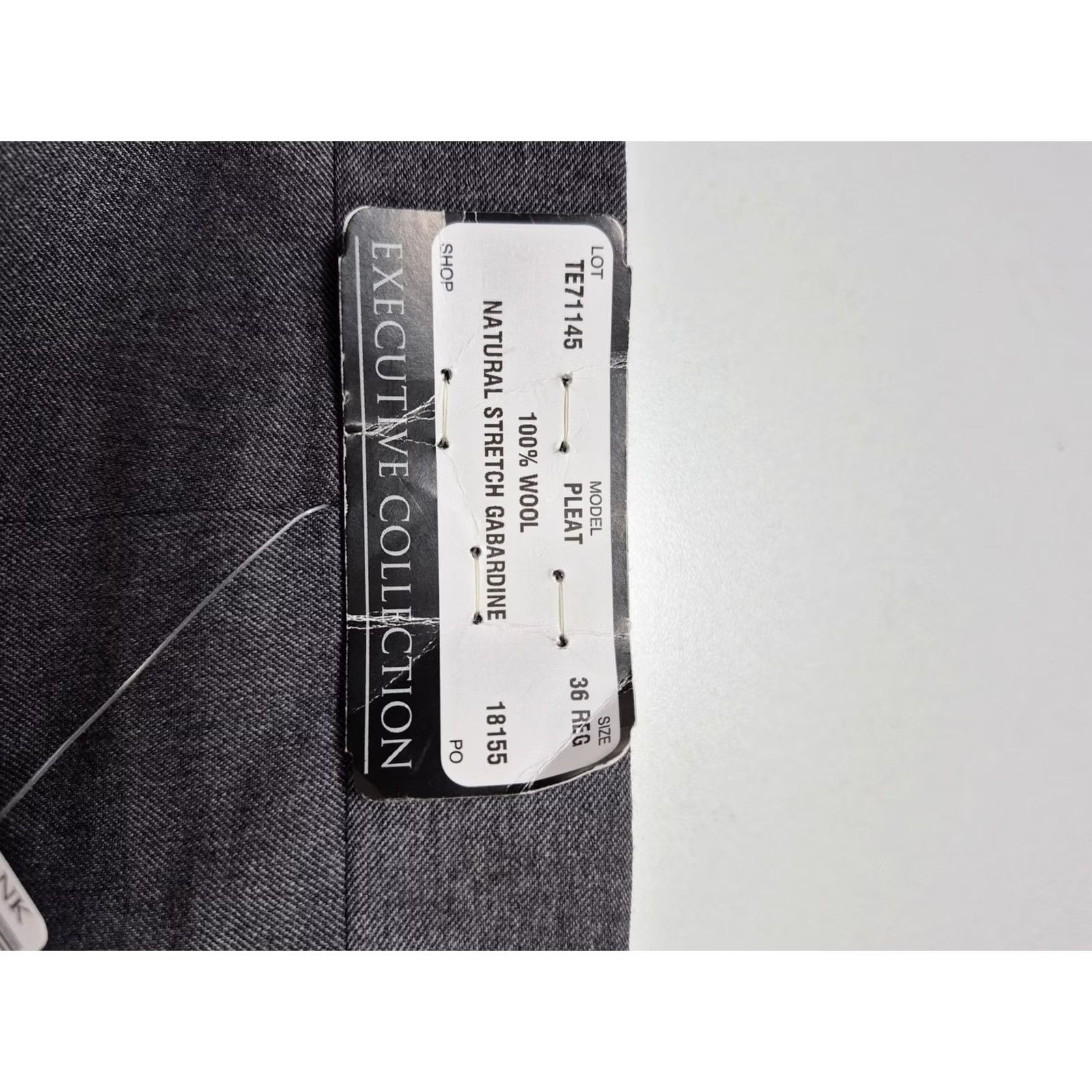 Jos. A. Bank Jos. A. Bank Dress Pants Mens 36x36 Gray Wool Pleated Straight Unhemmed NWT Size US 36 / EU 52 - 5 Thumbnail