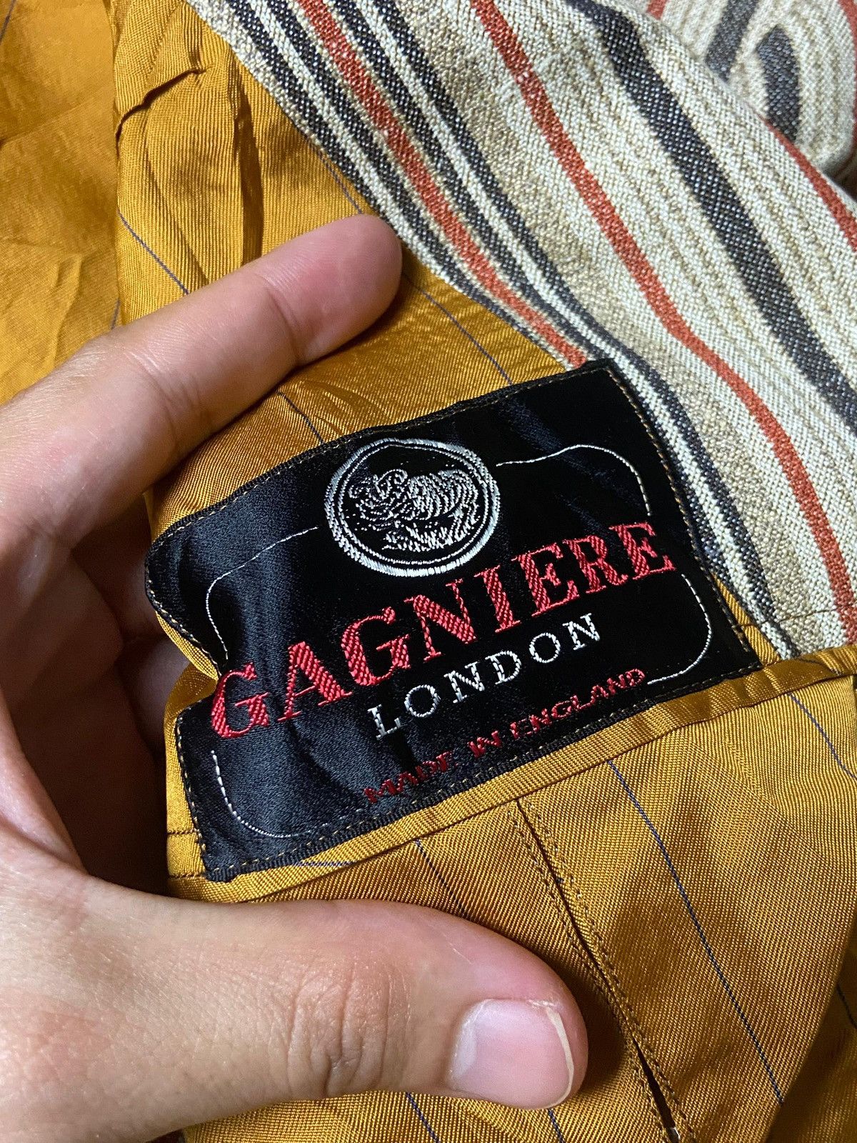 Japanese Brand GAGNIERE LONDON x TAILOR ITO Stripes Blazer (142) Size US XXS / EU 40 - 7 Thumbnail
