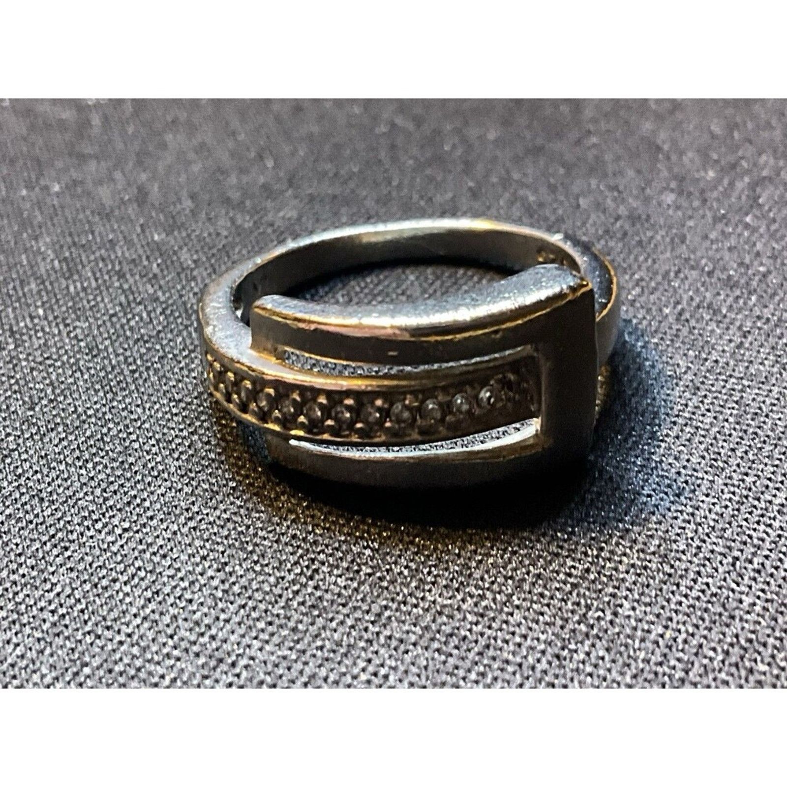 Other Size 8 LA Belt Design W/ Diamond Chips Ring Size ONE SIZE - 2 Thumbnail