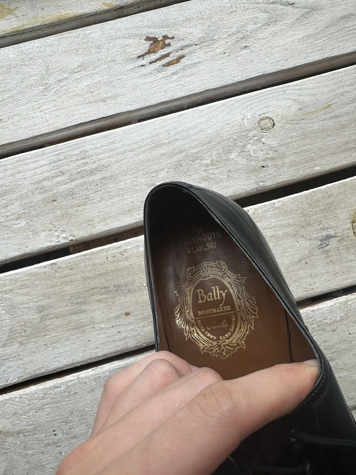 Bally LUXURY 🚨 BALLY VNTG SHOES MEN BLACK LUXURY SHELSEY RARE Size US 9 / EU 42 - 7 Thumbnail