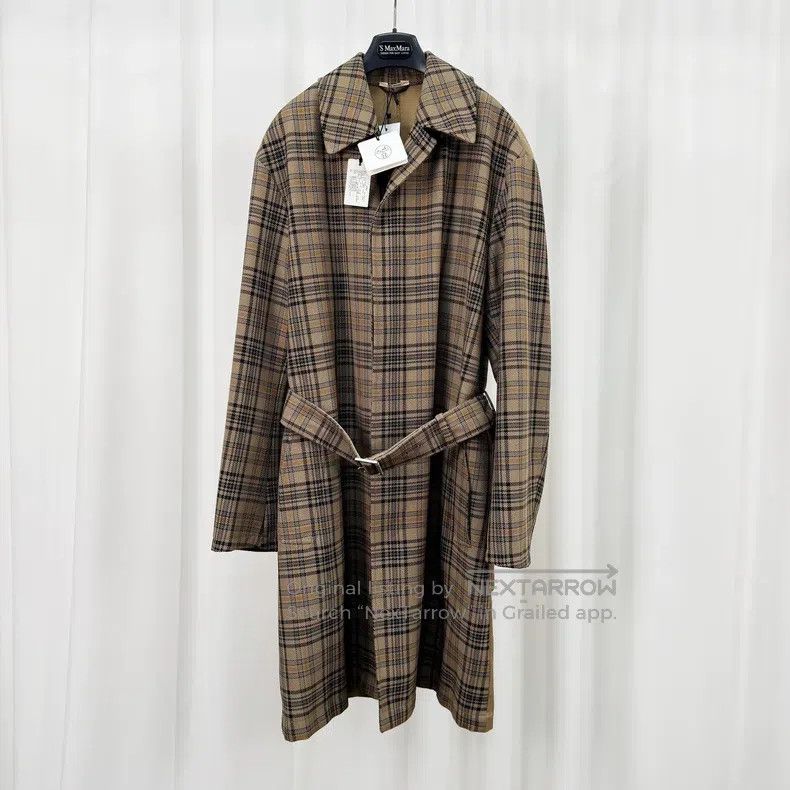 Hermes Hermes Shiney plaid trench coat Size US M / EU 48-50 / 2 - 1 Thumbnail