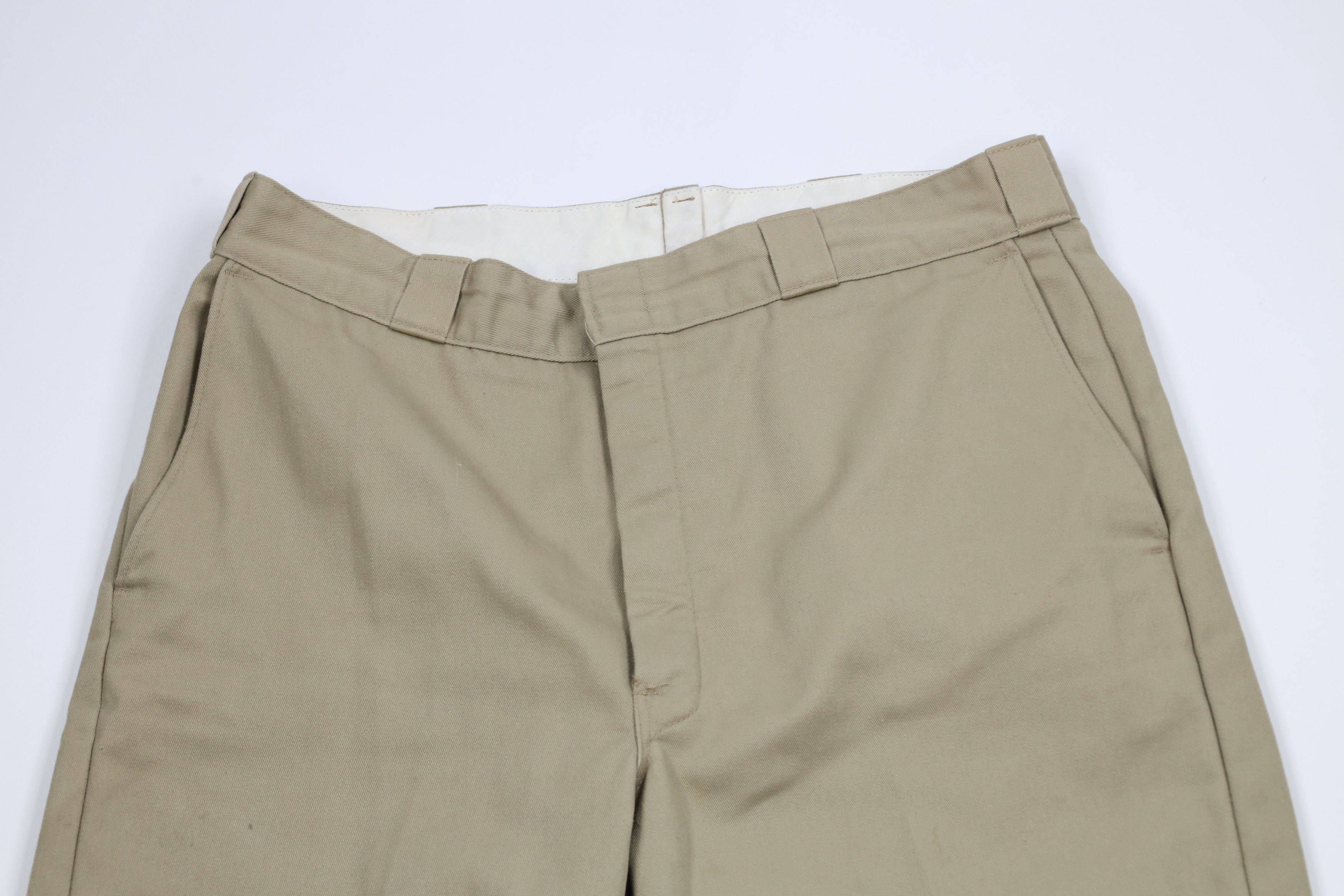 Dickies × Vintage Vintage 90s Y2K Dickies Flannel Lined Wide Leg Pants Beige Size US 36 / EU 52 - 3 Thumbnail