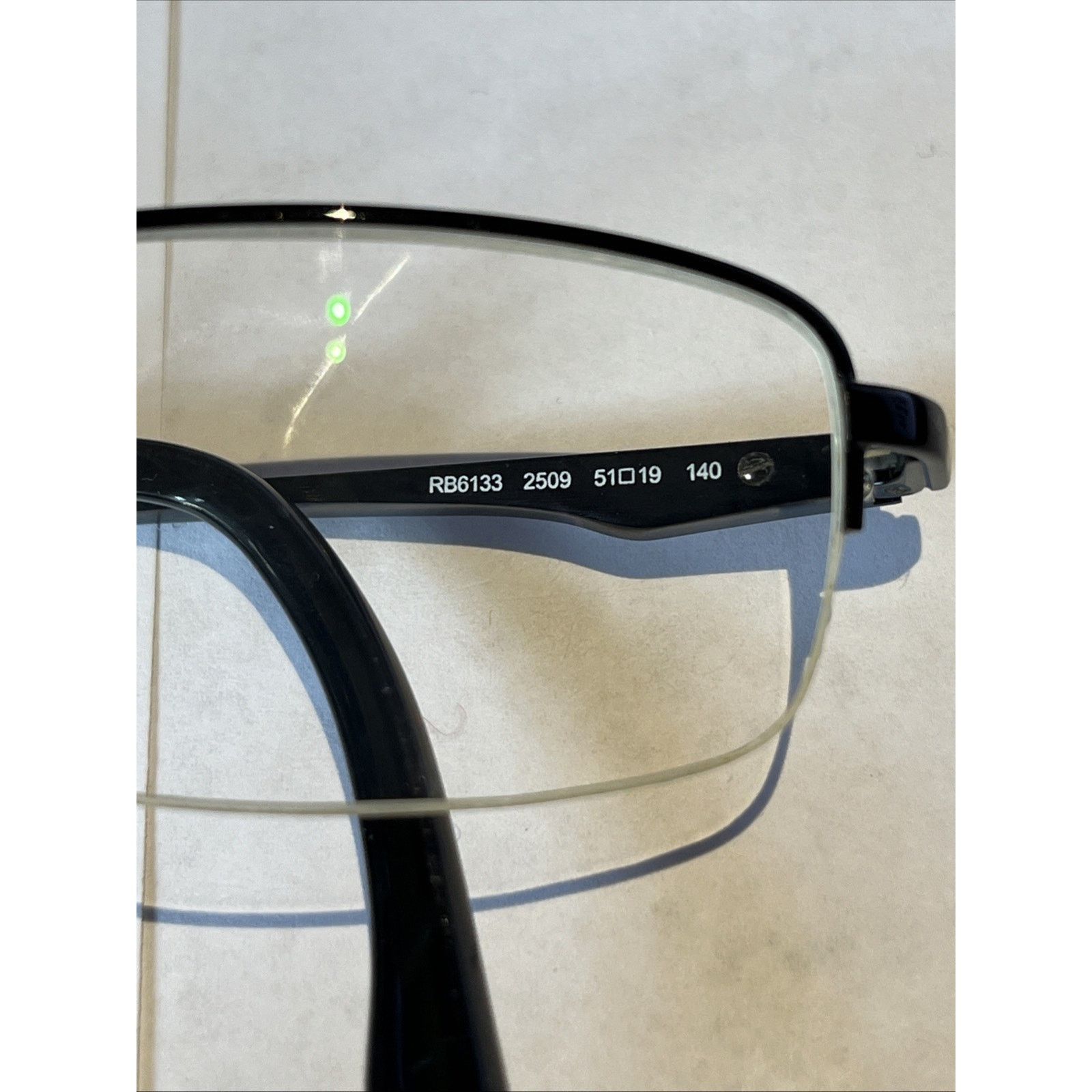 RayBan Ray-Ban RB 6133 2509 Eyeglasses Frames Black 51-19-140 4503 Size ONE SIZE - 3 Thumbnail
