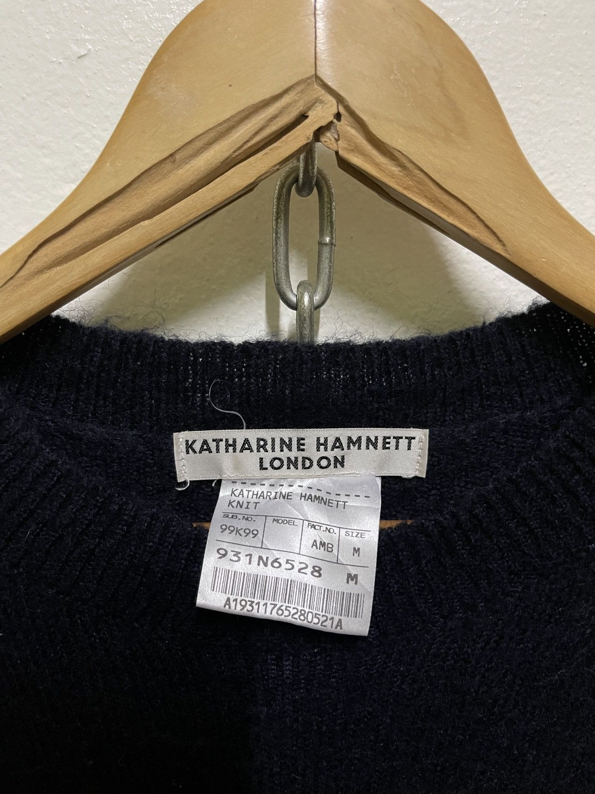 Japanese Brand Katharine Hamnett Knit Mohair Jumper Size US M / EU 48-50 / 2 - 6 Thumbnail