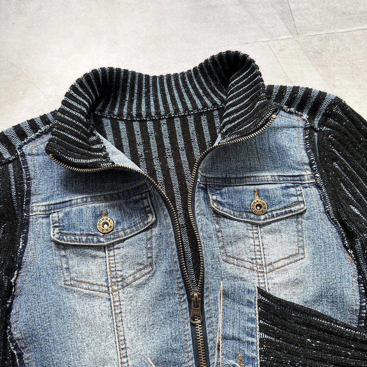 Miss Sixty Vintage Denim/Knit Sweater Hysteric Glamour Style Size L / US 10 / IT 46 - 6 Thumbnail