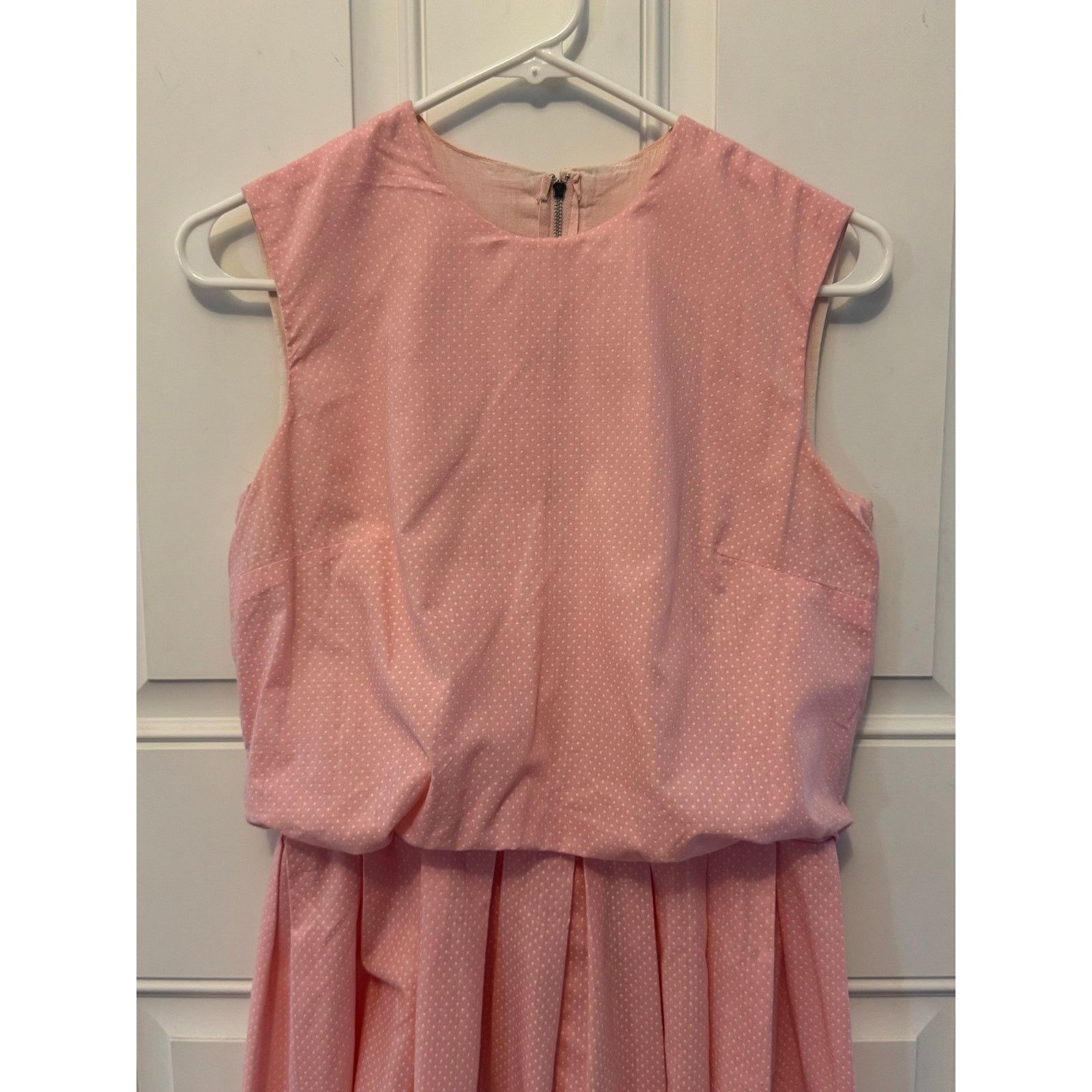 Vintage Vintage OOAK pink & white polka dot bubble hem dress medium Size M / US 6-8 / IT 42-44 - 12 Thumbnail