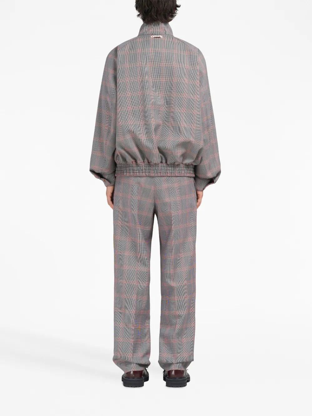 o1w1db10125 Plaid-Check Bomber Jacket in Multicolor