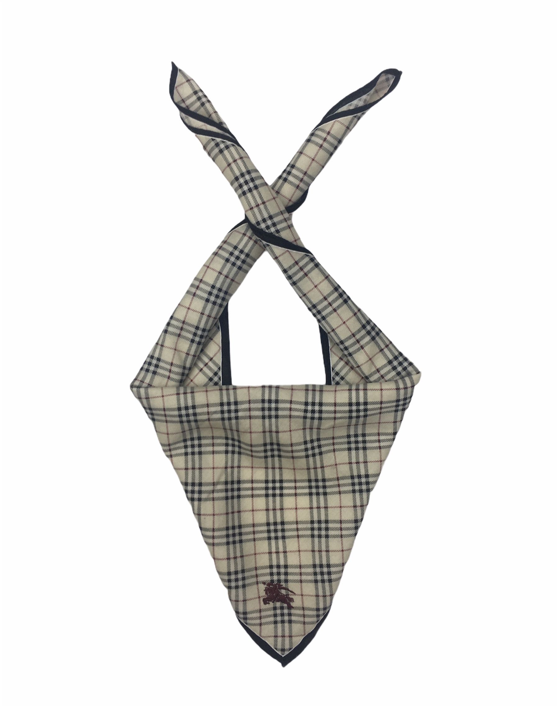 Burberry Burberry Novacheck Handkerchief Bandana Neckerchief HKC0031 Size ONE SIZE - 2 Thumbnail