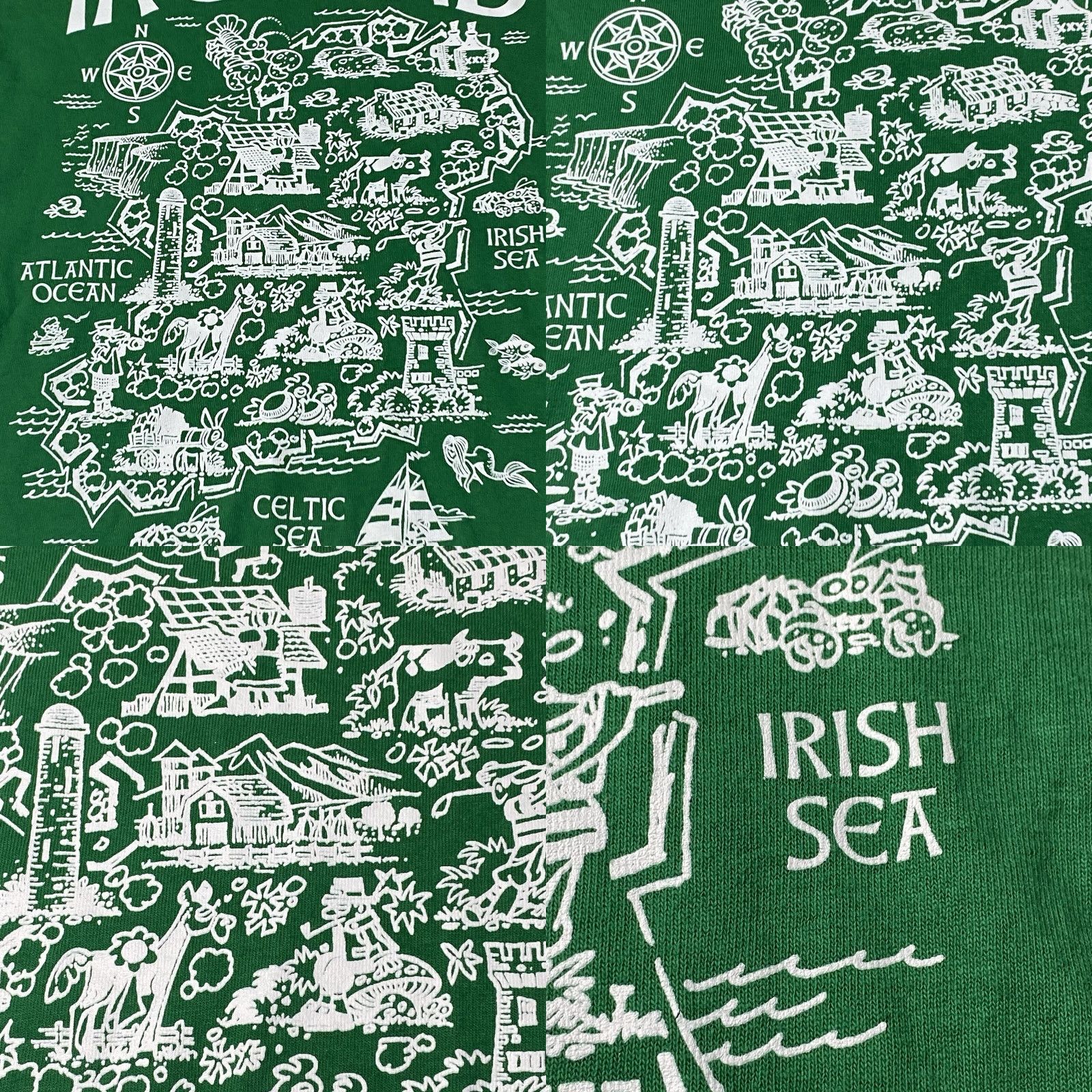 Vintage VINTAGE Ireland T Shirt Fifth Sun Adult Small Map Graphics Of The Irish Green S Size US S / EU 44-46 / 1 - 9 Thumbnail