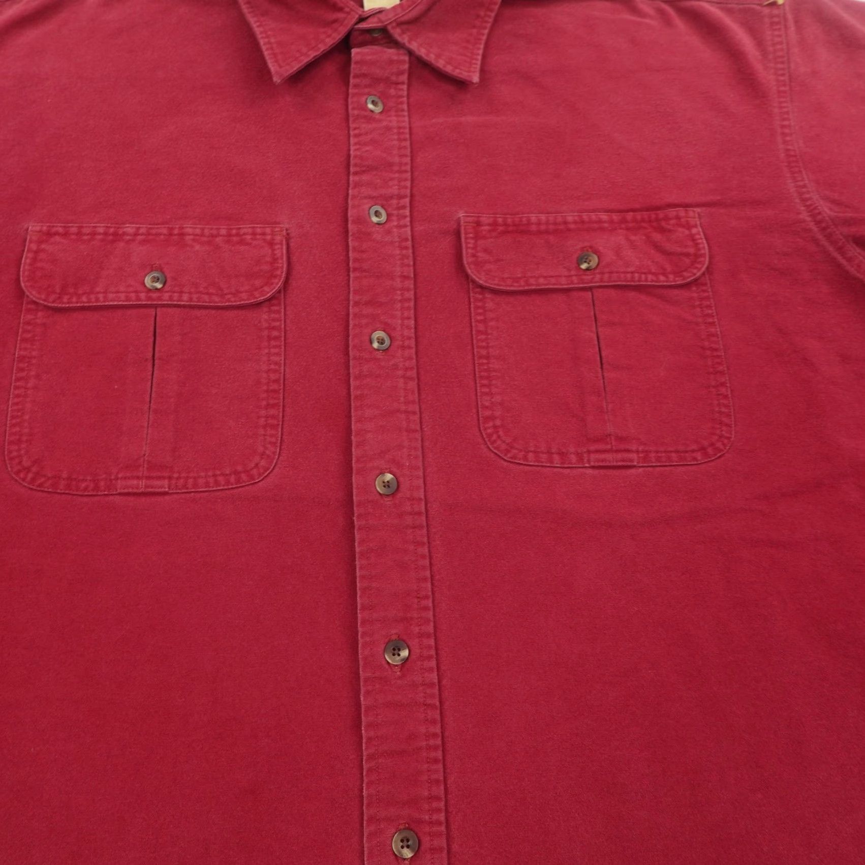 Vintage Cabela's Shirt Mens 2XL Tall Red Heavyweight Chamois Button-Up Long Sleeve Work Shirt Mens 2XL Tall Red Heavyweight Chamois Button-Up Long Sleeve Work Size US XXL / EU 58 / 5 - 3 Thumbnail