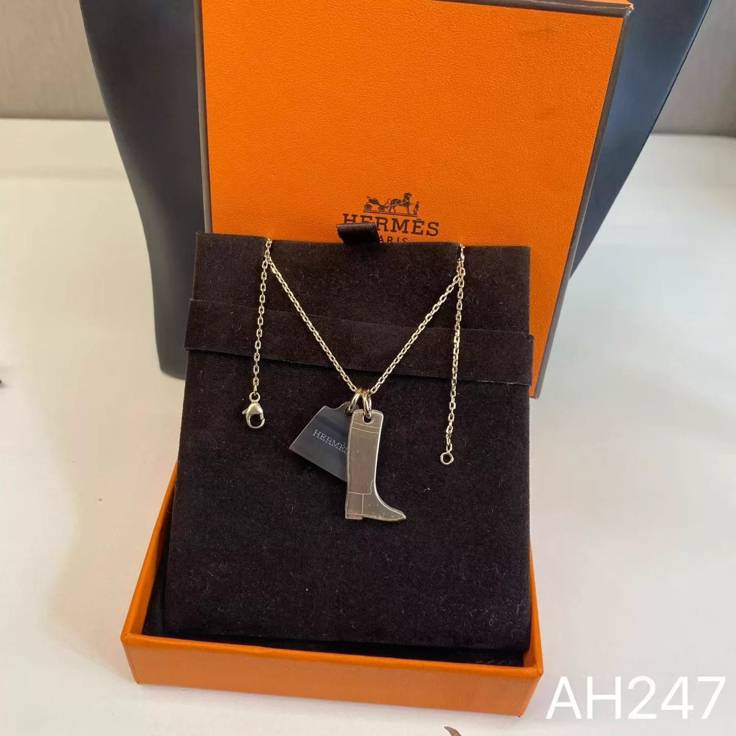 Hermes HERMES Kelly Necklace AH247 Unused 50cm Size ONE SIZE - 1 Thumbnail