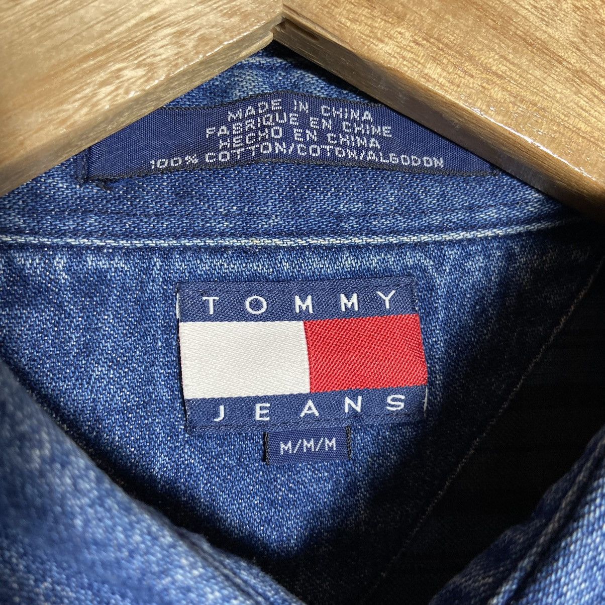 Tommy Hilfiger × Vintage Vintage 90s Tommy Hilfiger Jeans Flannel Jeans Collar Shirt Size US L / EU 52-54 / 3 - 8 Thumbnail