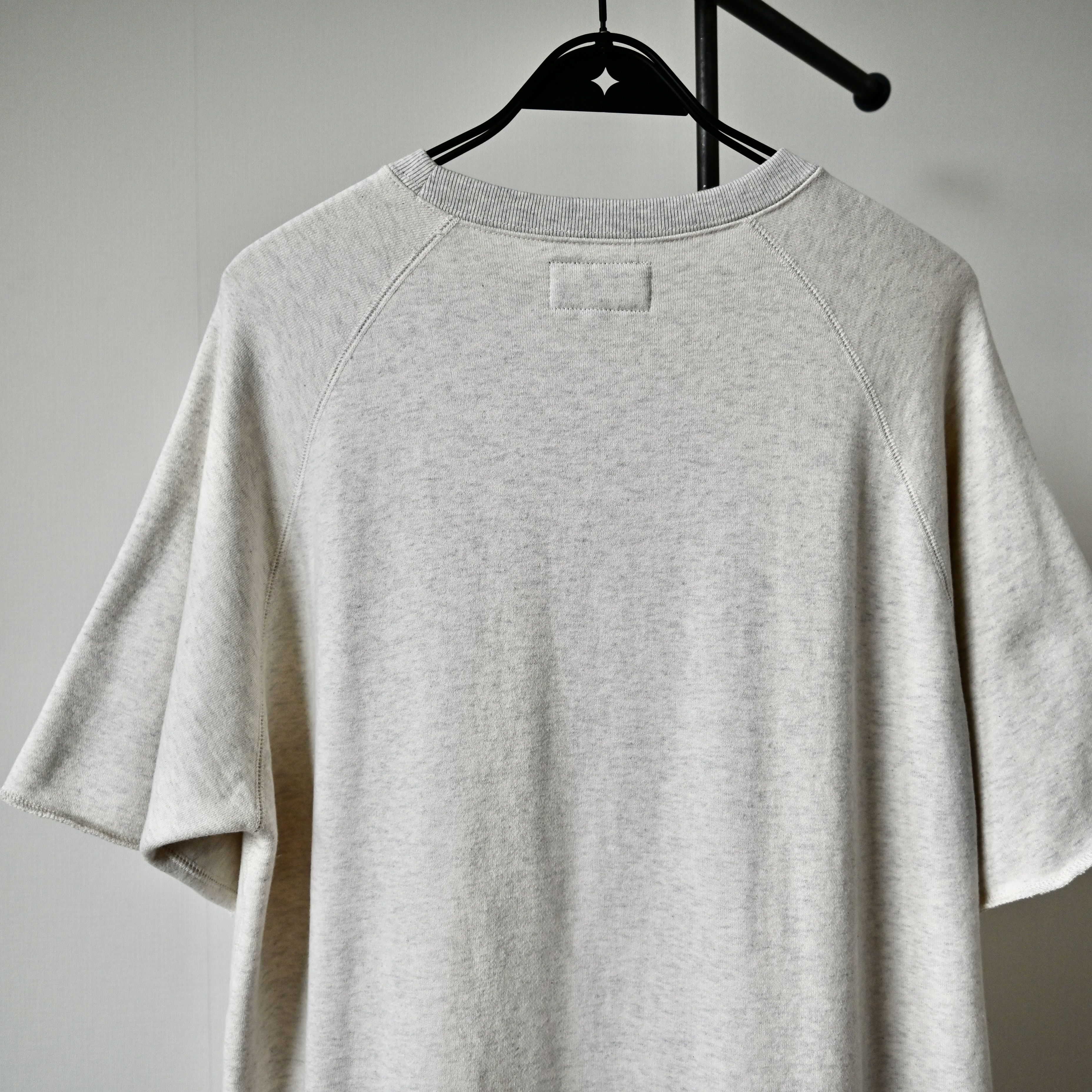 Beams Plus BEAMS Plus "Cut-off" S/S sweatshirt, Oatmeal, made in Japan Size US XL / EU 56 / 4 - 3 Thumbnail