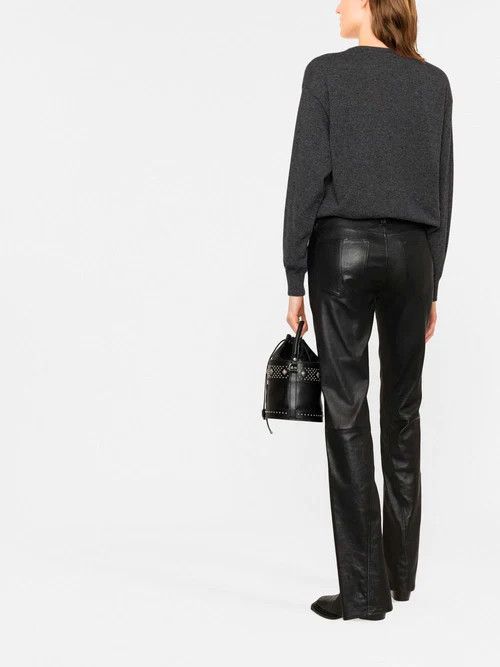 Saint Laurent Paris o1s1wg111024 Pullover Encolure Ronde Degagee Sweaters Size L / US 10 / IT 46 - 4 Thumbnail