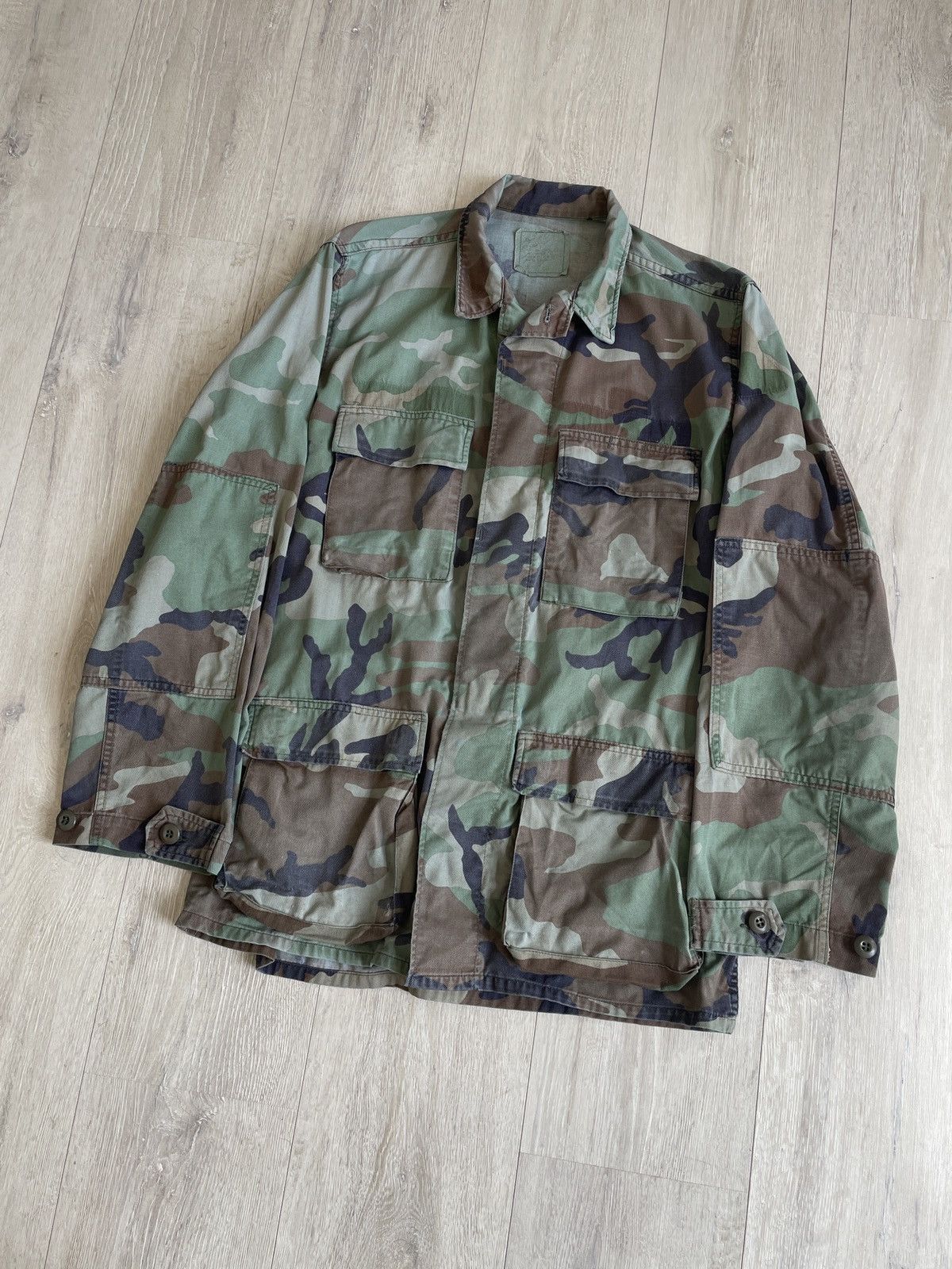 Vintage Vintage faded US military M81 woodland camo field jacket Size US S / EU 44-46 / 1 - 2 Thumbnail