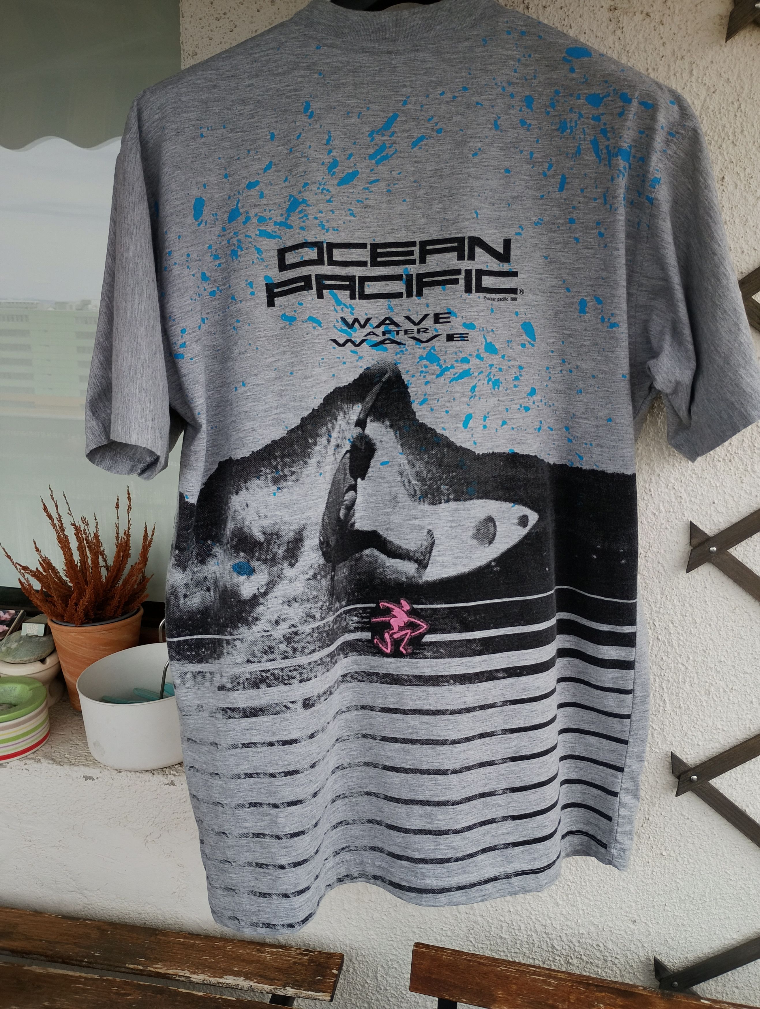 Ocean Pacific Ocean Pacific Vintage 1990 Wave After Wave t-shirt L Size US L / EU 52-54 / 3 - 1 Thumbnail