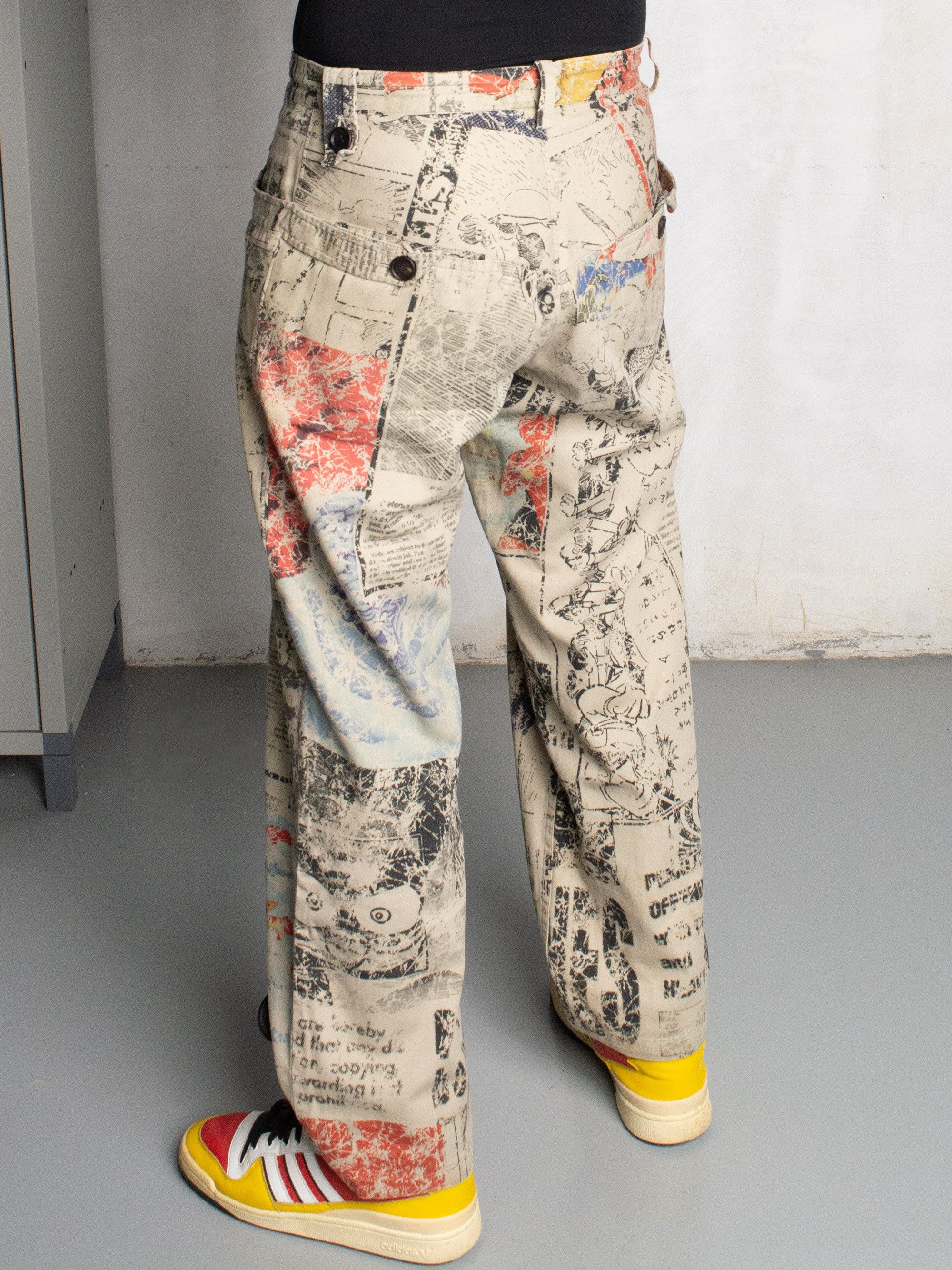 Yohji Yamamoto Y's - S/S 2013 - manga print pants - size 3 Size 33" - 6 Thumbnail