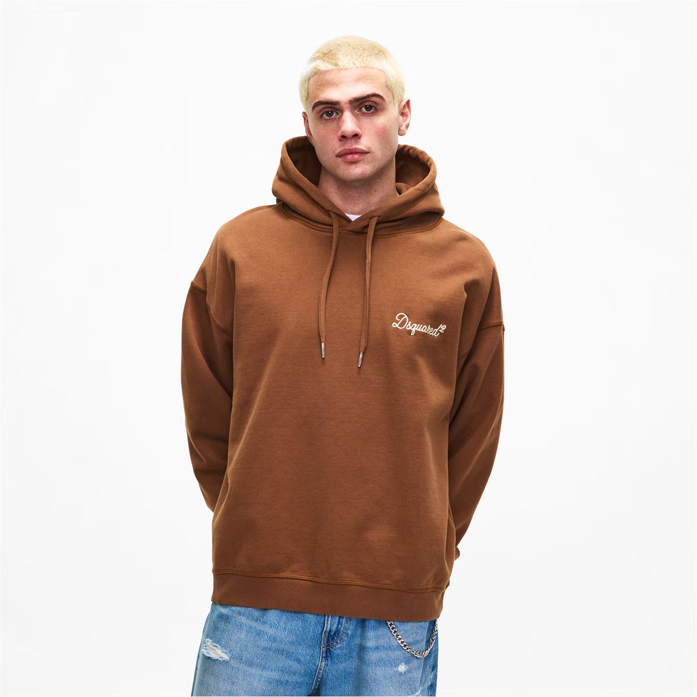 Dsquared2 o1g2r1mq0426 Signature Pull Over Hoodie in Brown Size US L / EU 52-54 / 3 - 3 Thumbnail