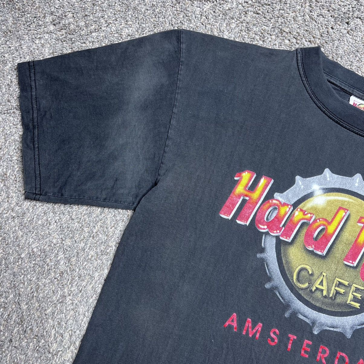 Hard Rock Cafe Vintage 1990s Hard Rock Cafe Amsterdam Graphic T-Shirt Sz M Size US M / EU 48-50 / 2 - 9 Thumbnail