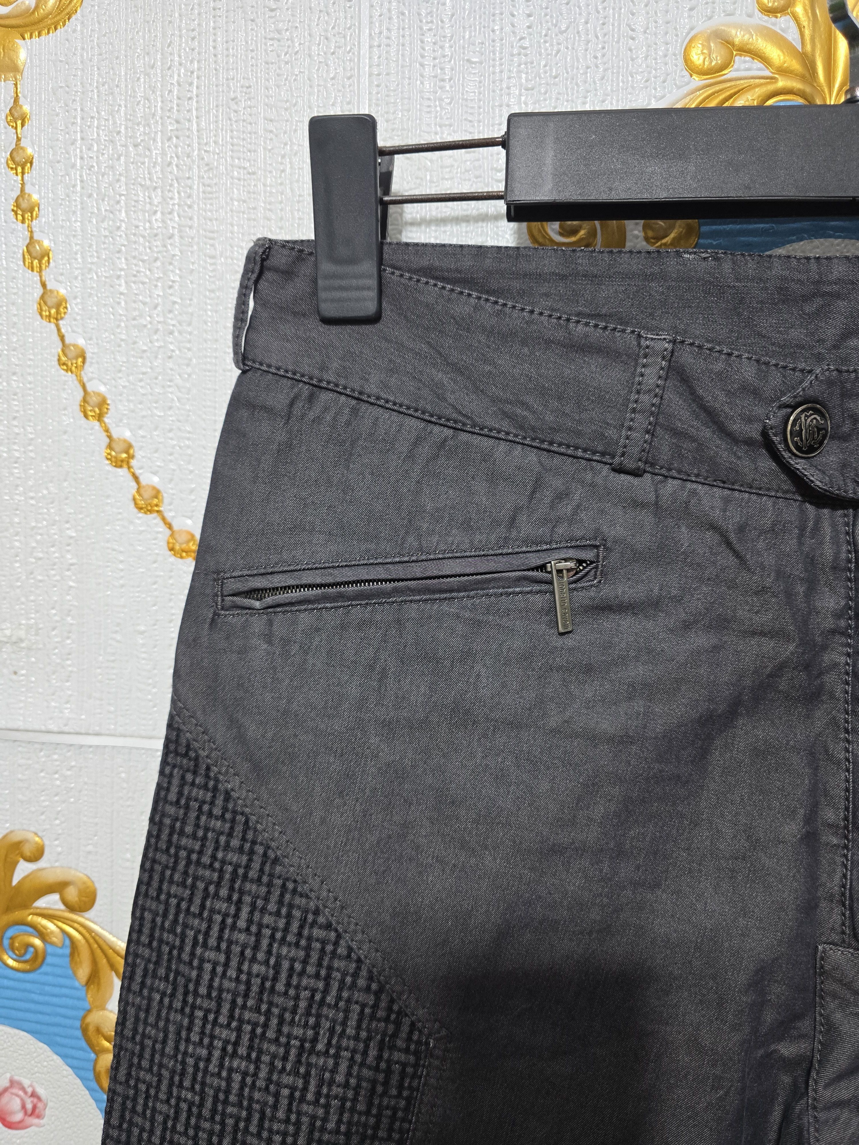 Roberto Cavalli ROBERTO CAVALLI biker pants. vintage 2000' , EXCELLENT COND. Size US 32 / EU 48 - 4 Thumbnail