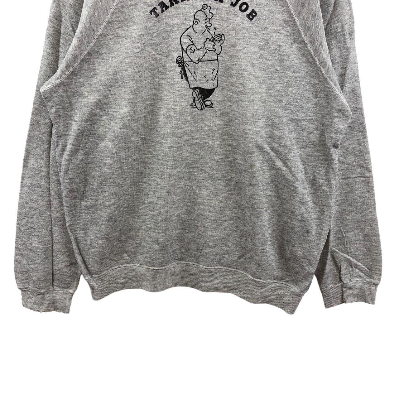Vintage Vintage 70’ TAKING A JOB Chief Butcher Comic Sweatshirt Size US L / EU 52-54 / 3 - 4 Thumbnail