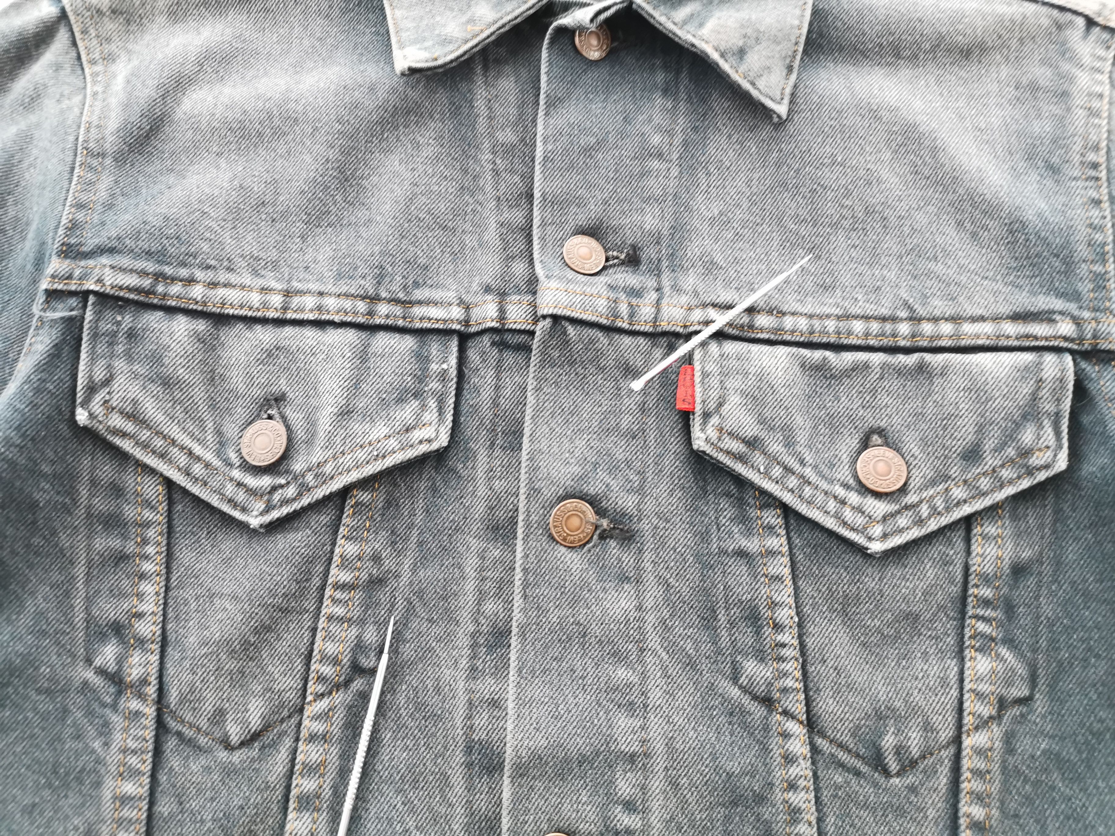 Levi's Distressed Vintage 90's Levis Denim Jacket Made In USA Size US M / EU 48-50 / 2 - 7 Thumbnail