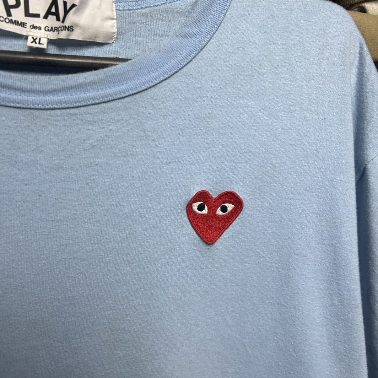Comme des Garcons PLAY Luxury Play Comme Des Garcons small logo designer y2k tee Size US XL / EU 56 / 4 - 3 Thumbnail