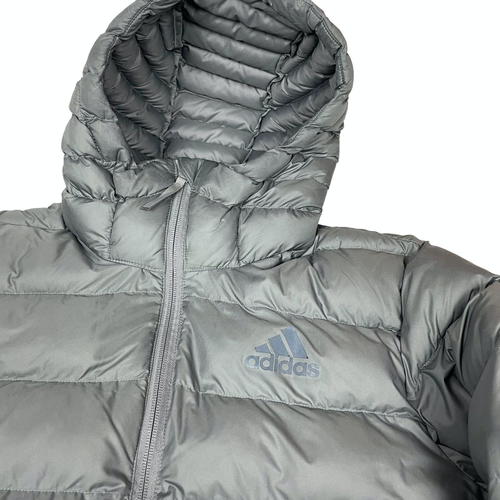 Adidas Adidas Men Gray Long Sleeve Full Zip Hooded Puffer Jacket S Size US S / EU 44-46 / 1 - 4 Thumbnail