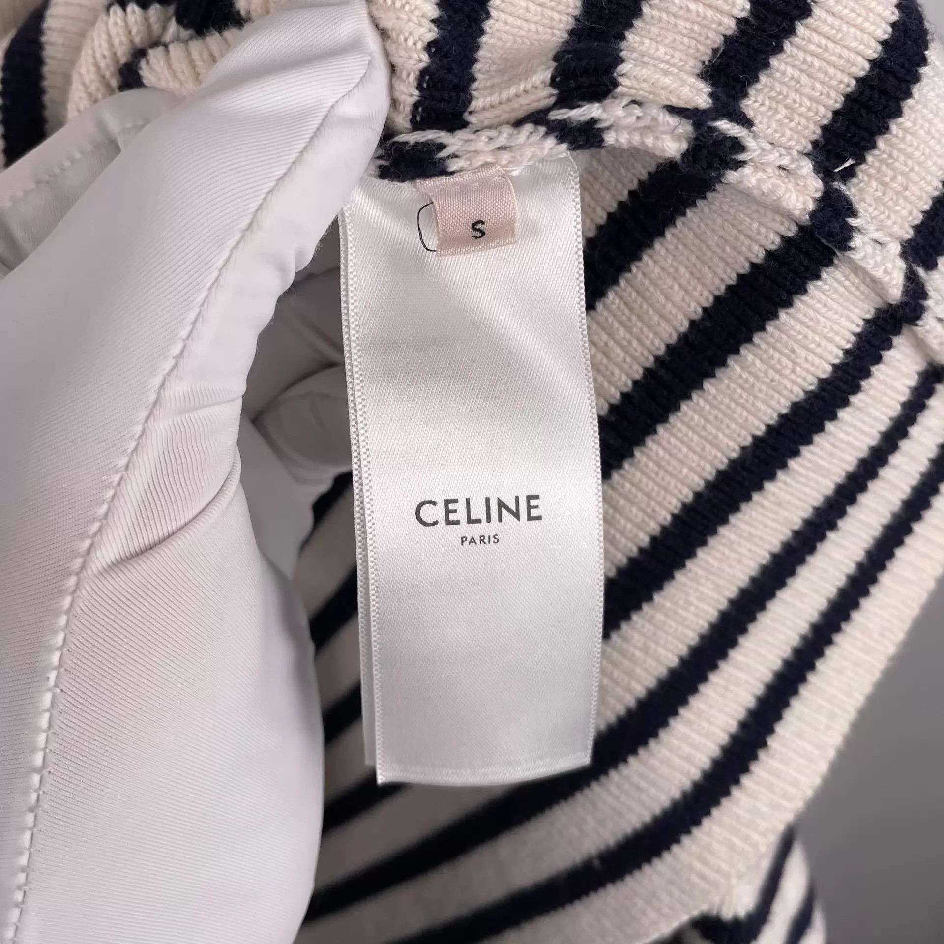 Celine Celine Black and White Striped Sweater S Size S / US 4 / IT 40 - 5 Thumbnail