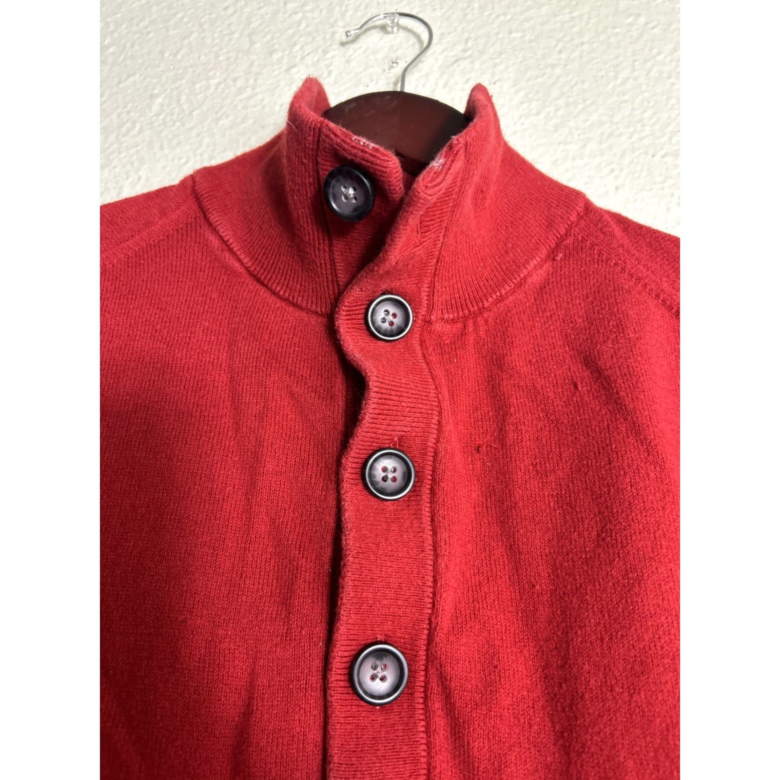 Banana Republic Banana Republic Sweater Mens Medium Cotton Cashmere Blend Pullover Red LS Size US M / EU 48-50 / 2 - 6 Thumbnail