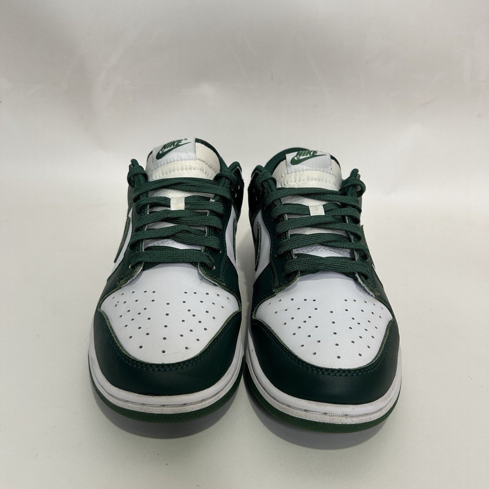 Nike Nike Dunk Low Retro “Michigan State/Varsity Green White” Size US 9 / EU 42 - 2 Thumbnail