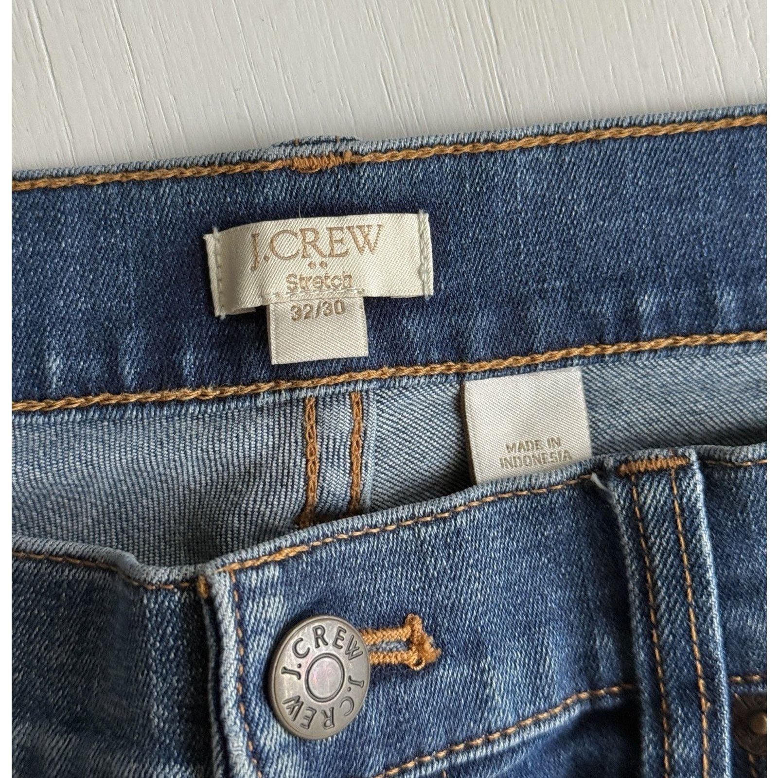 J.Crew J Crew Slim Fit Men's Dark Wash Blue Denim Jeans Pants W32 Size US 32 / EU 48 - 2 Thumbnail
