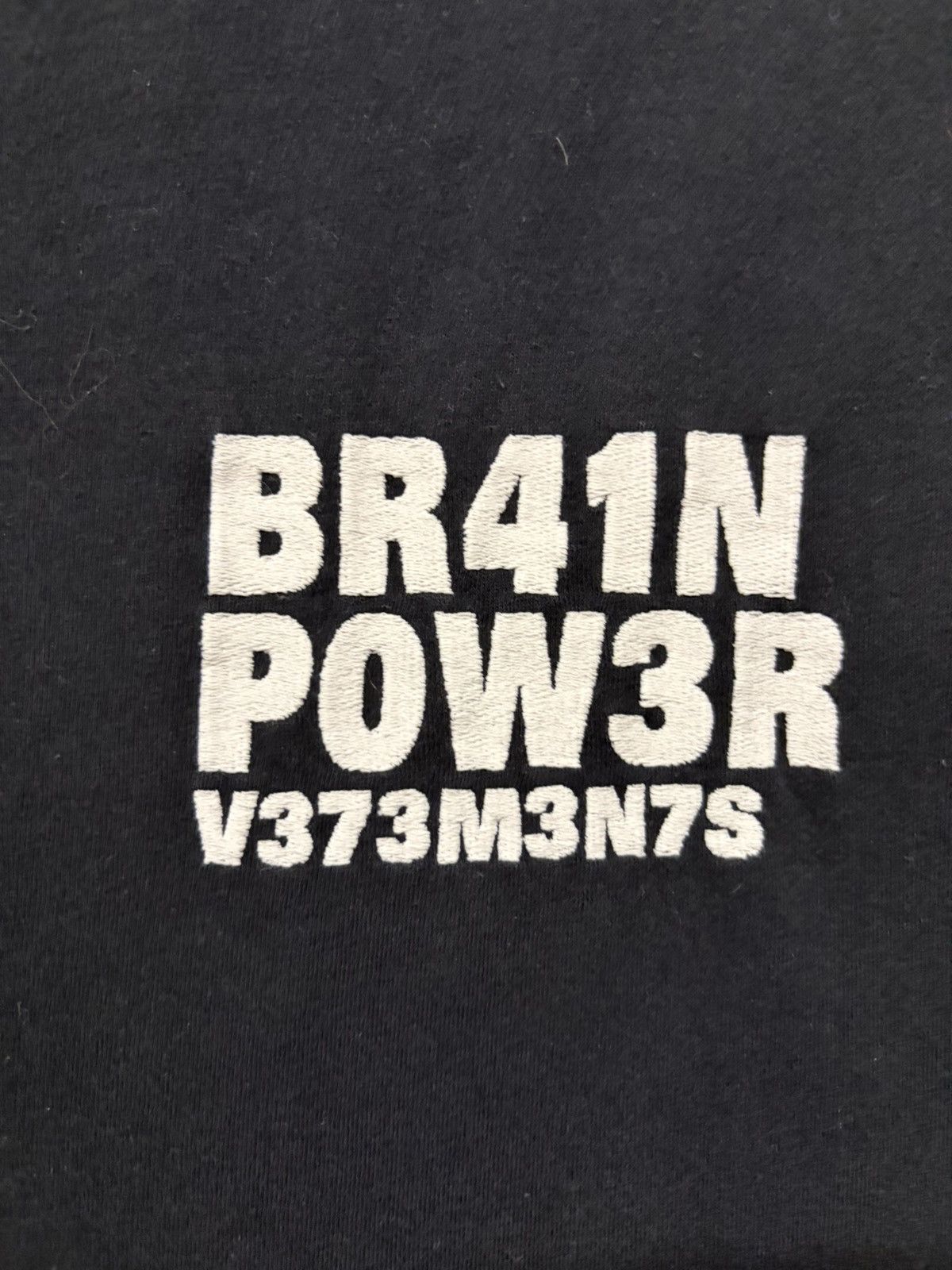 Vetements Vetements - AW23 Brain Power Message T Shirt Size US XL / EU 56 / 4 - 2 Thumbnail