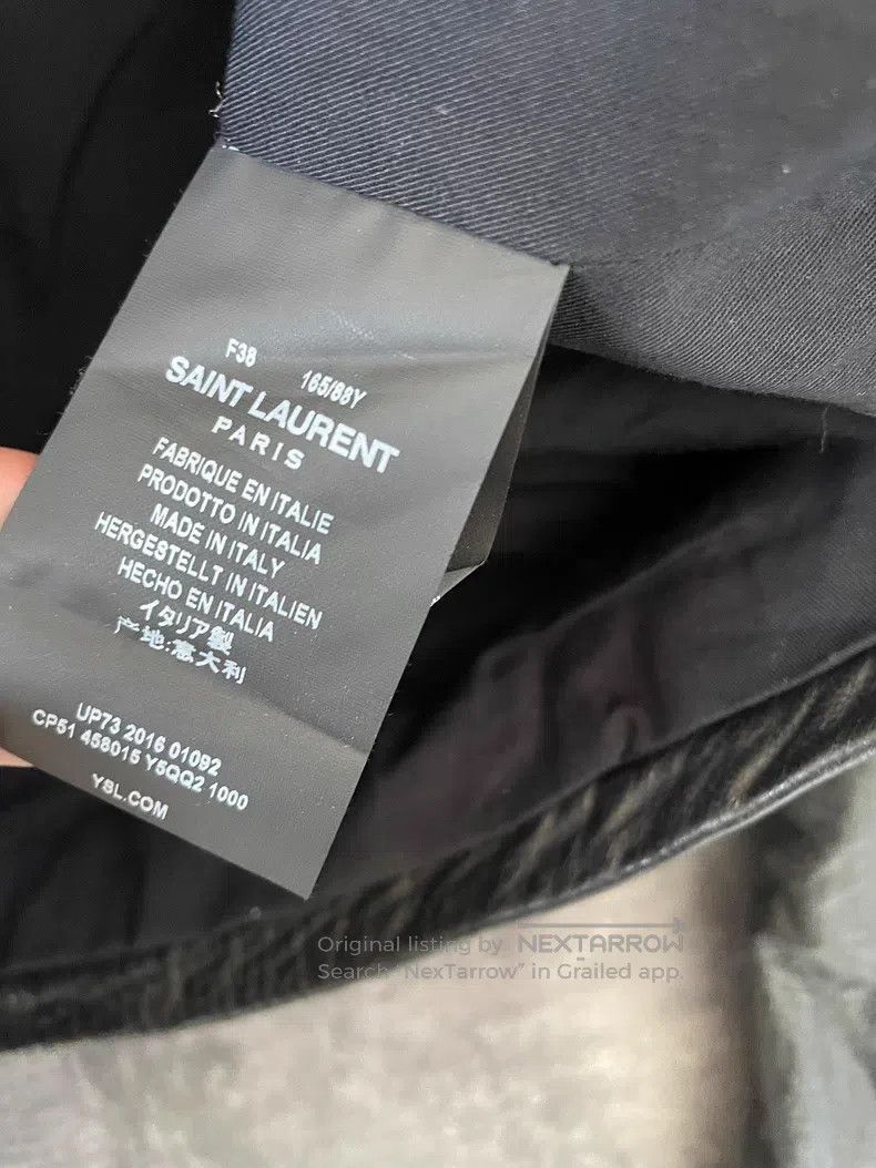 Saint Laurent Paris Saint Laurent Paris Zipper Removable Hooded Sheepskin Leat Size XS / US 0-2 / IT 36-38 - 4 Thumbnail