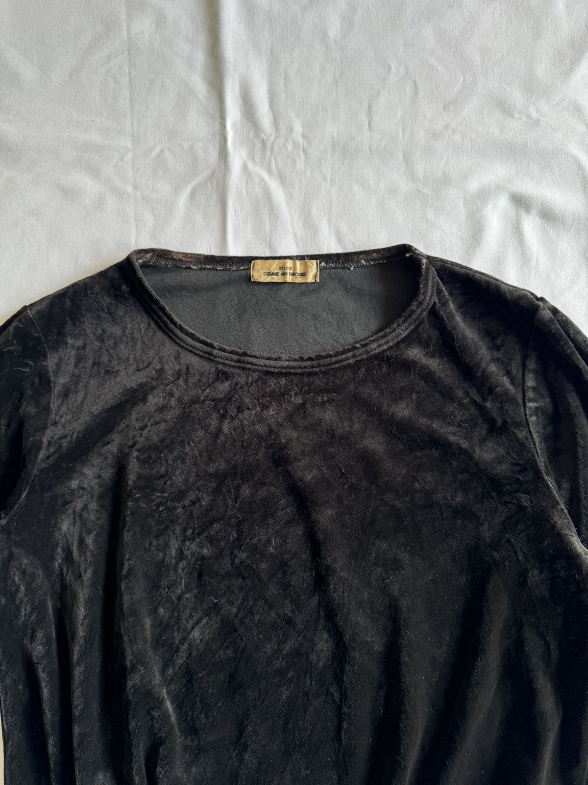 Comme des Garcons Tricot Comme des Garcons Long Sleeve Velvet Top Size S / US 4 / IT 40 - 4 Thumbnail