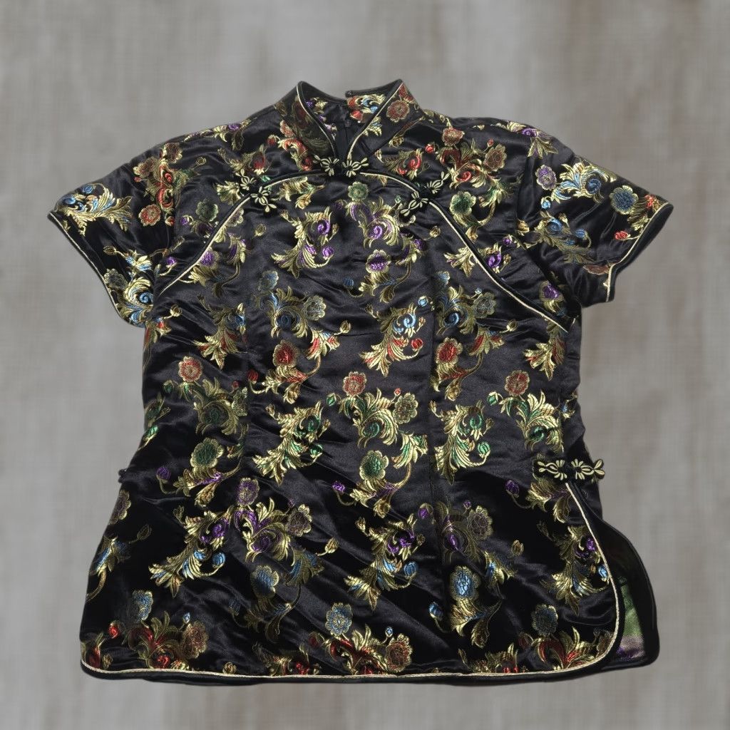 Vintage VINTAGE Moose Shirt Adult Women's L Large Short Sleeve Dress Top Blouse Floral Chinese Size L / US 10 / IT 46 - 1 Thumbnail