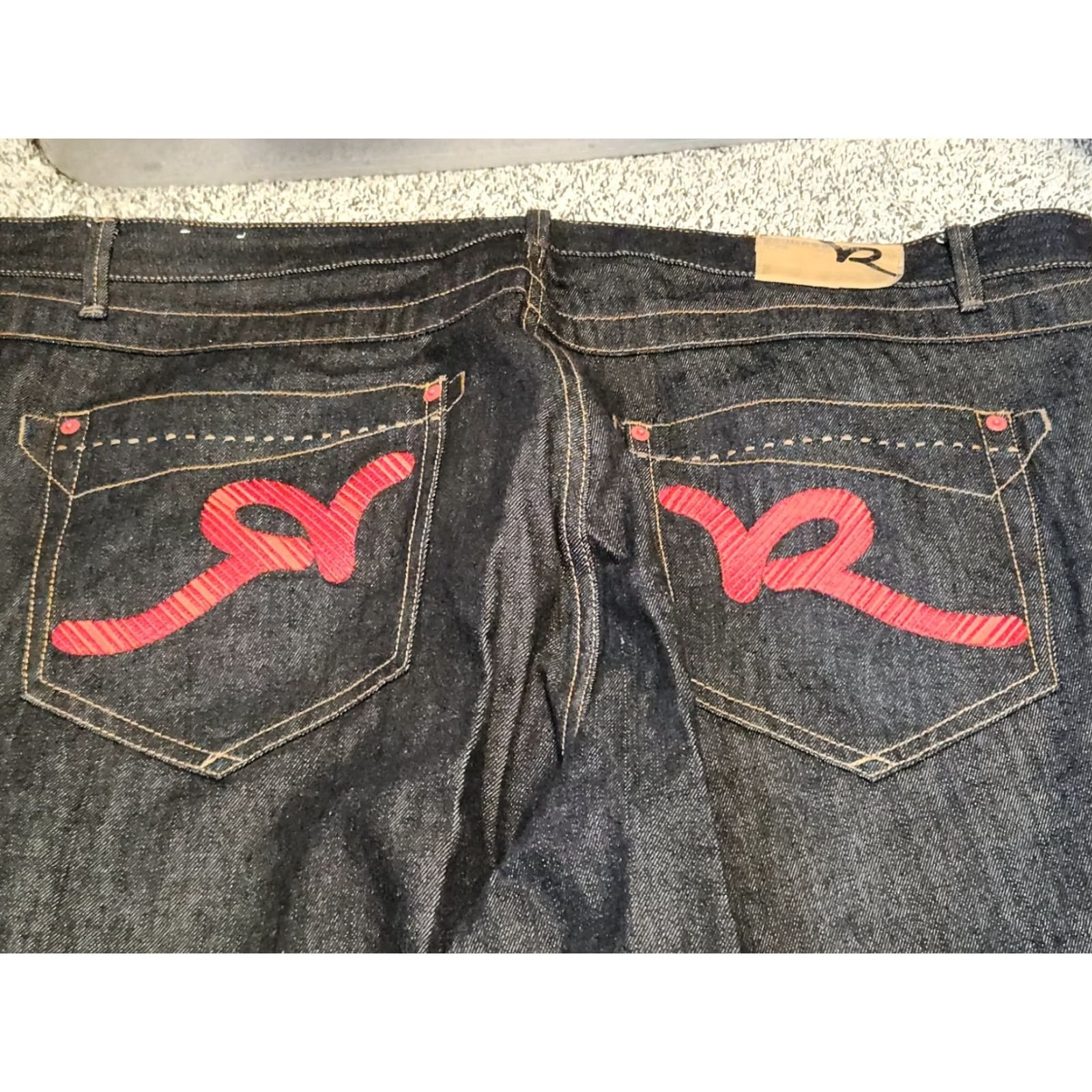 Rocawear VINTAGE Rocawear Wide-Leg Jeans 90s Skater Grunge Hip Hop 5-Pocket Denim Black 48 Mens Size US 32 / EU 48 - 2 Thumbnail
