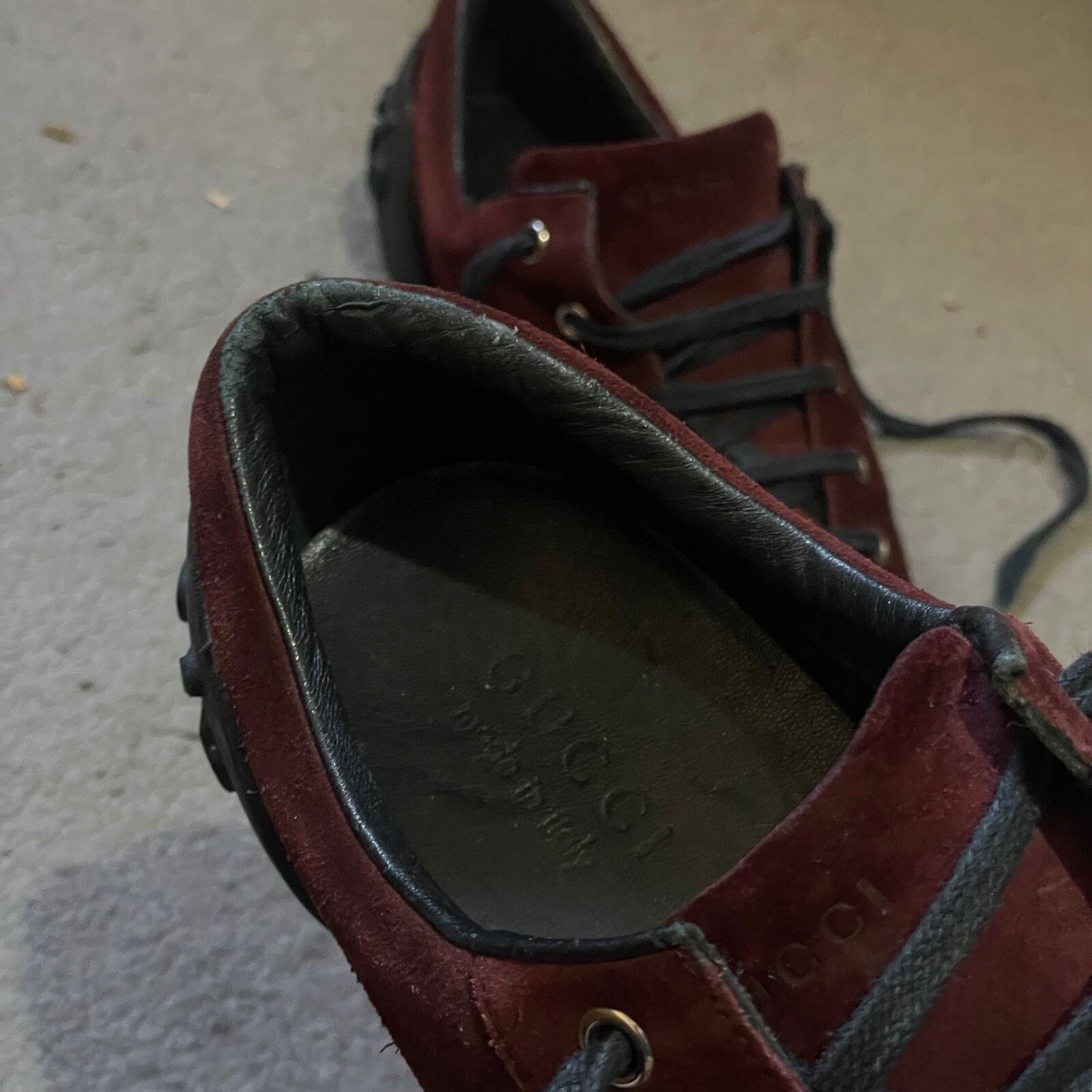 Gucci Gucci Sneakers Low-Top Trainers logo shoes suede leather Size US 7.5 / EU 40-41 - 10 Thumbnail