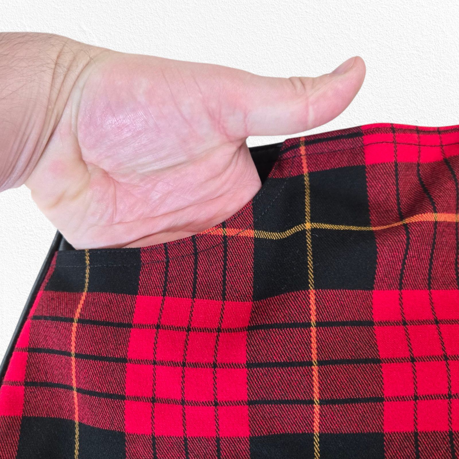 Other Y2K Wet Seal Red Plaid Punk Mini Skirt Size 5 6 Size 28" / US 6 / IT 42 - 5 Thumbnail