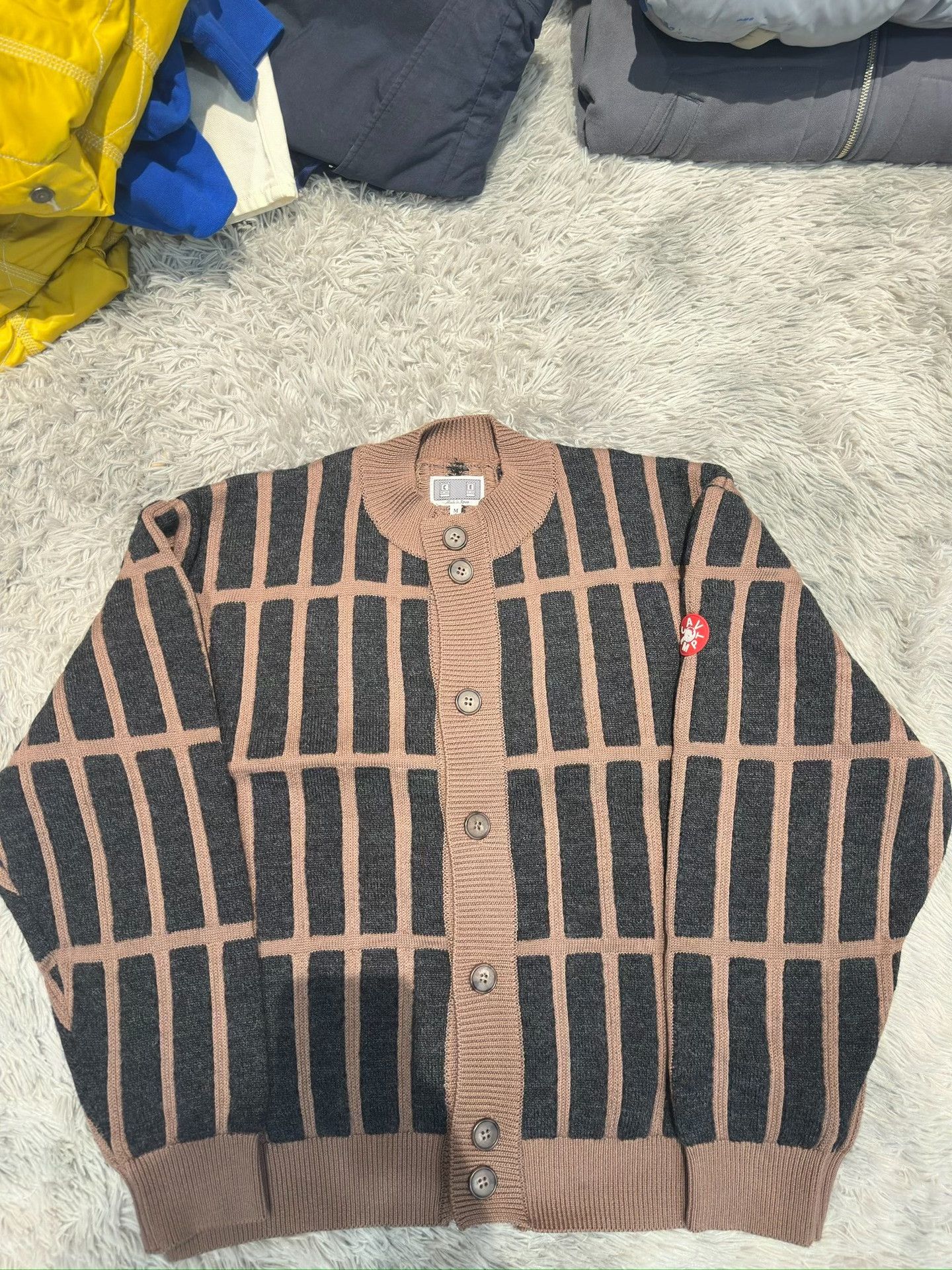 Cav Empt CE/CAVEMPT Striped Button-Front Cardigan Size US M / EU 48-50 / 2 - 1 Thumbnail