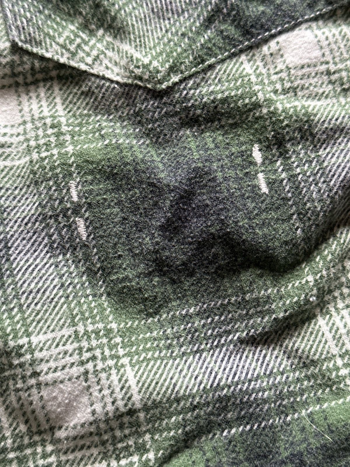 Number (N)ine Green Number (N)ine Button Up Flannel Shirt Size 2 Size US M / EU 48-50 / 2 - 3 Thumbnail