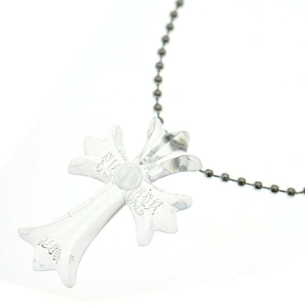 Chrome Hearts Rubber CH Cross Small Necklace Silicone Clear