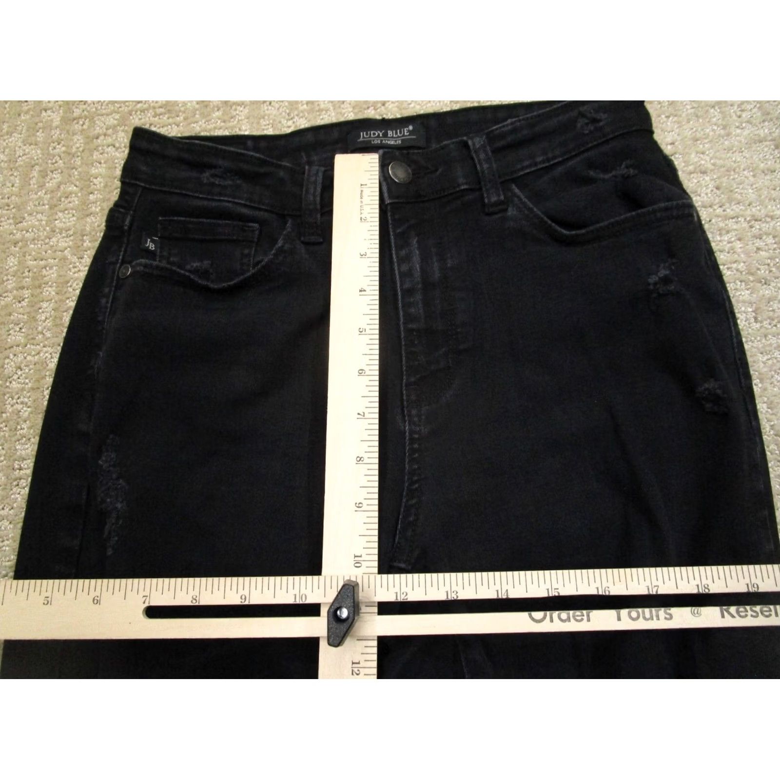 Vintage Judy Blue Jeans Women 28 Black High Rise Boyfriend Distressed Pants Stretch Jeans Size 28" / US 6 / IT 42 - 7 Thumbnail