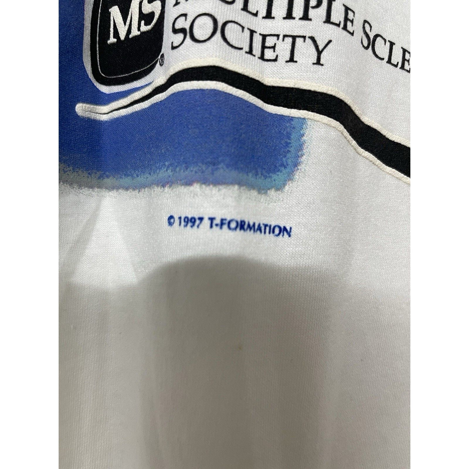 Fruit Of The Loom VTG 1997 MS WALK MULTIPLE SCLEROSIS T-SHIRT FLEET BANK SINGL Size US XL / EU 56 / 4 - 2 Thumbnail